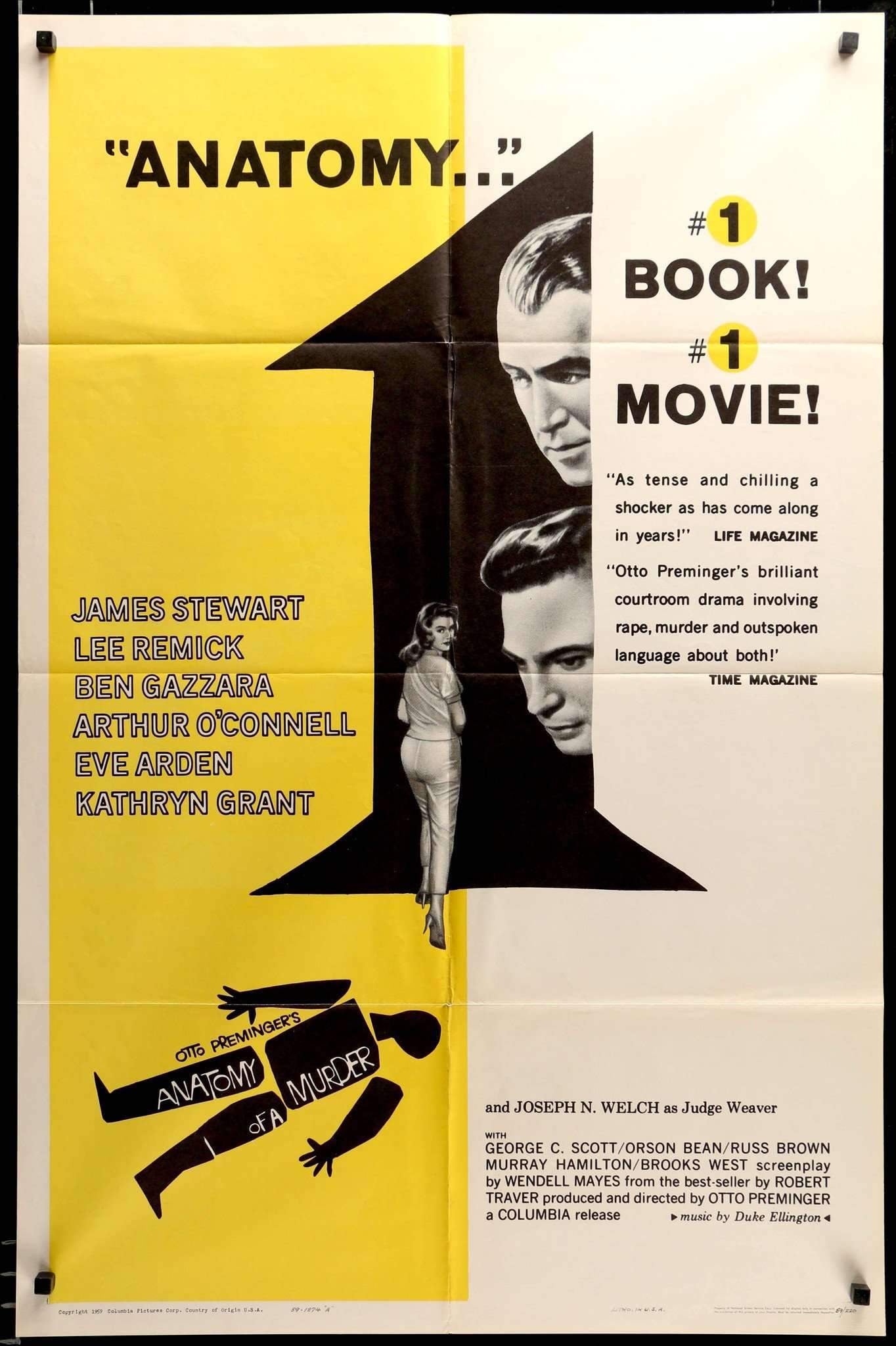 Anatomy of a Murder (1959) original movie poster for sale at Originalfilmart