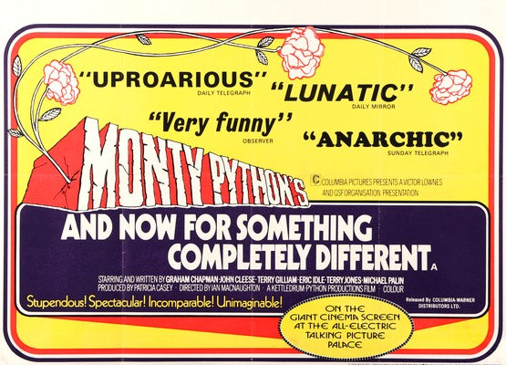 And Now for Something Completely Different (1971) original movie poster for sale at Originalfilmart
