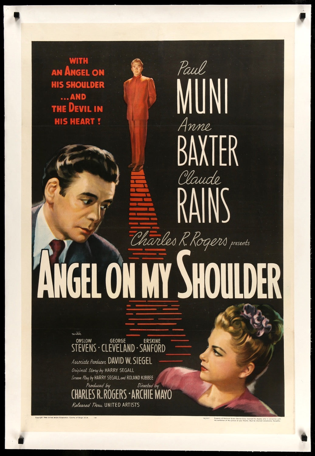 Angel on my Shoulder (1946) original movie poster for sale at Originalfilmart