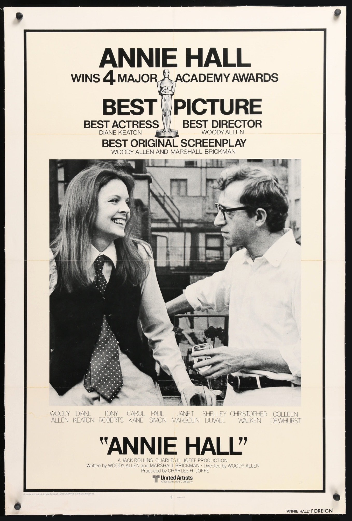 Annie Hall (1977) original movie poster for sale at Originalfilmart