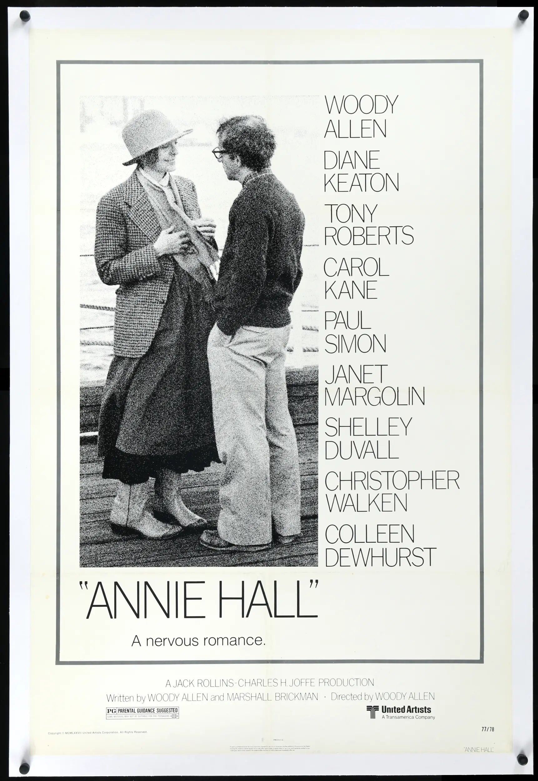 Annie Hall (1977) original movie poster for sale at Originalfilmart