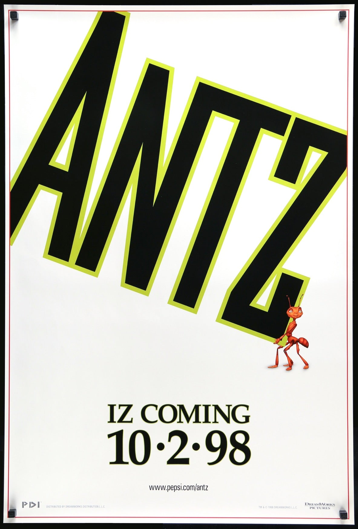 Antz (1998) original movie poster for sale at Originalfilmart