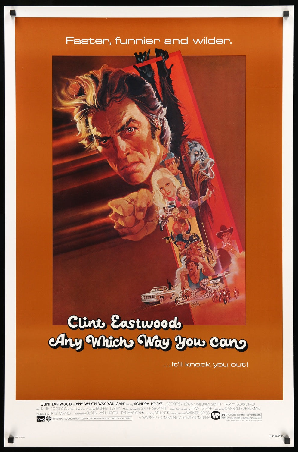 Any Which Way You Can (1980) original movie poster for sale at Originalfilmart