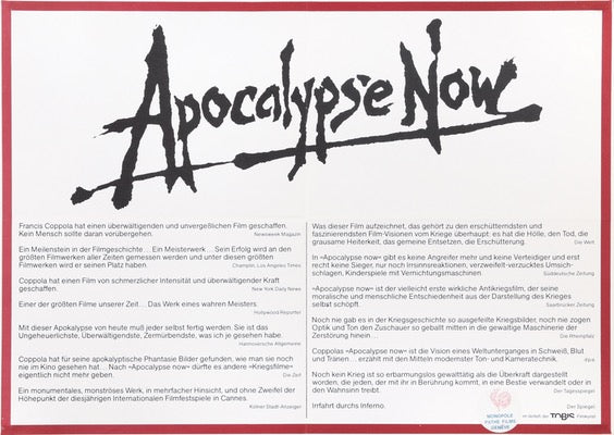 Apocalypse Now (1979) original movie poster for sale at Originalfilmart