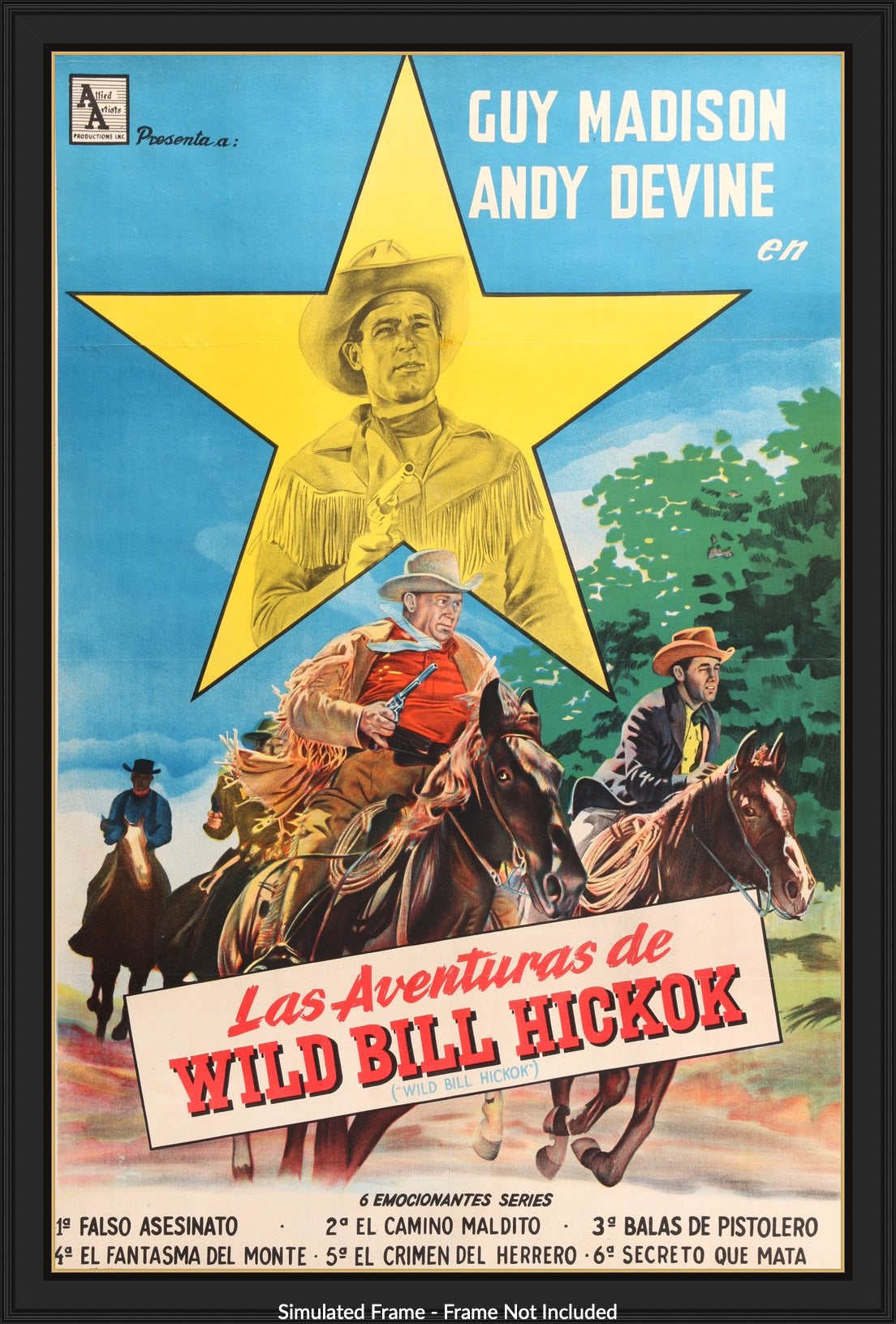 Adventures of Wild Bill Hickok (1954) original movie poster for sale at Originalfilmart