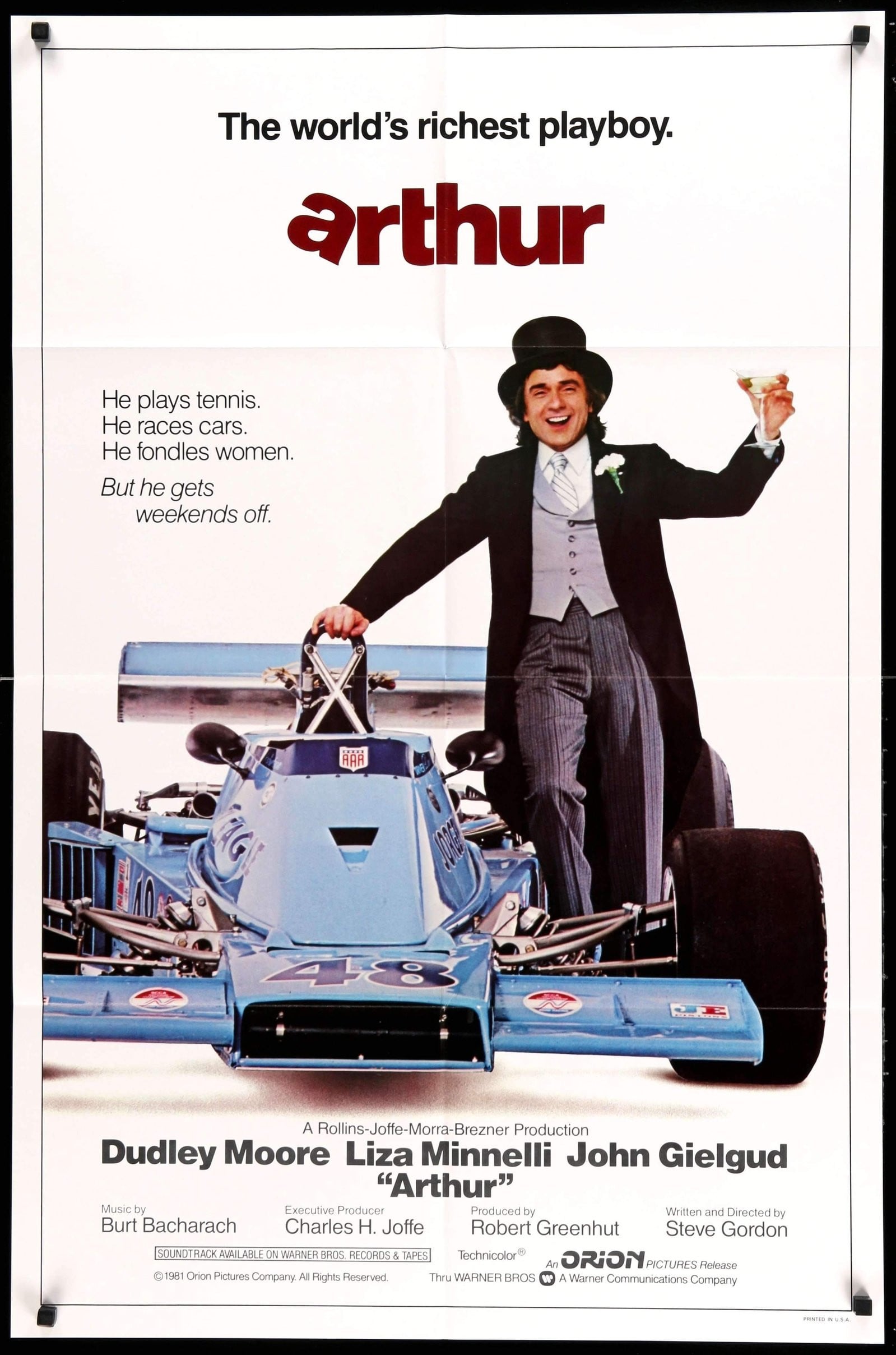 Arthur (1981) original movie poster for sale at Originalfilmart