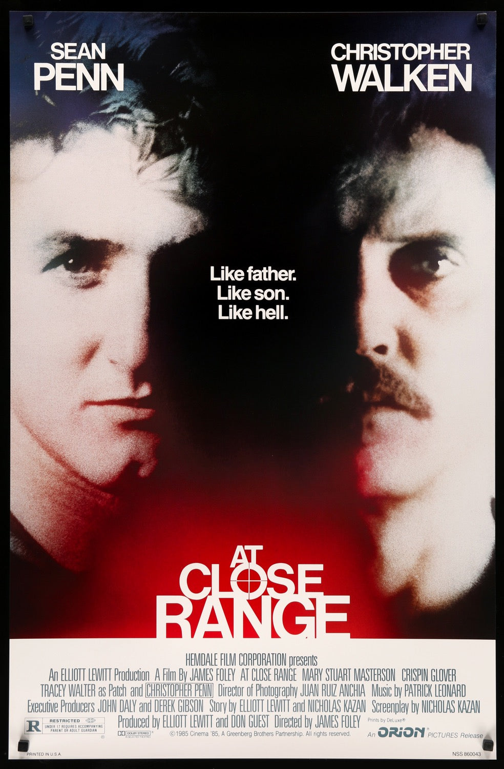 At Close Range (1986) original movie poster for sale at Originalfilmart
