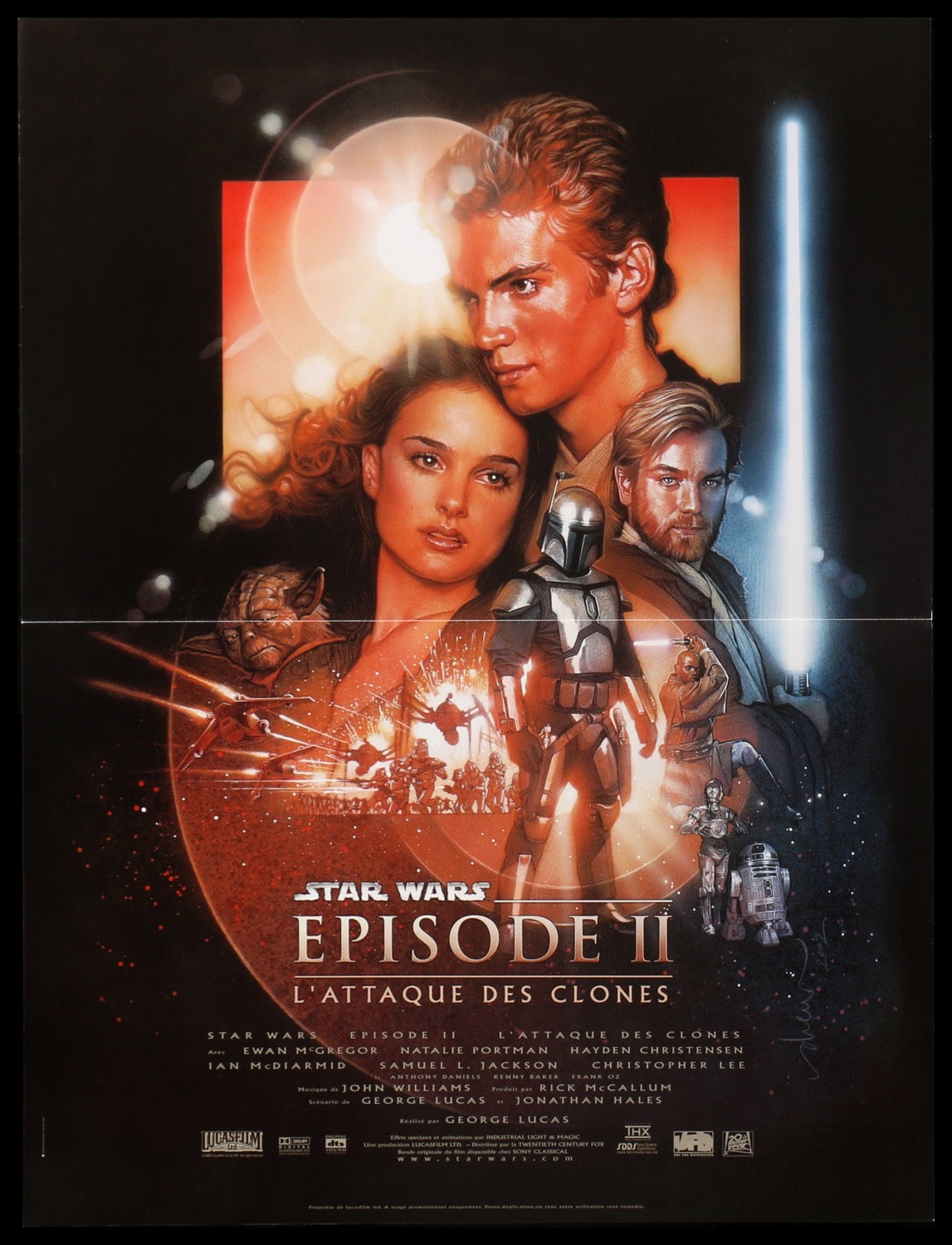 Star Wars: Episode II - Attack of the Clones (2002) original movie poster for sale at Originalfilmart