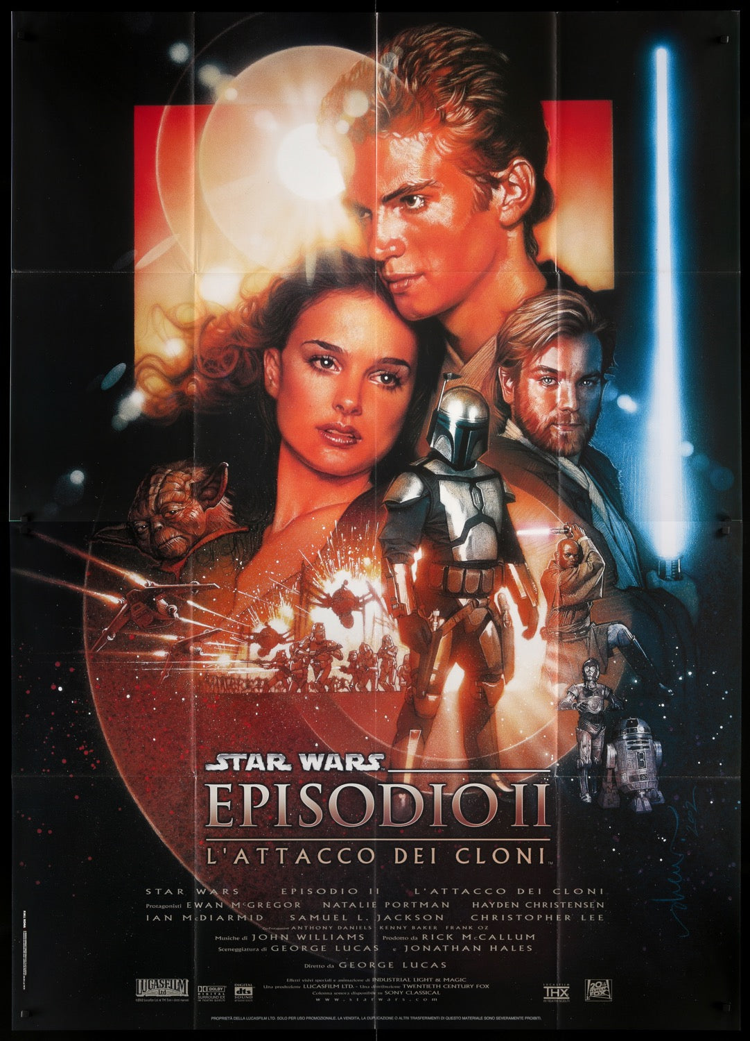 Star Wars: Episode II - Attack of the Clones (2002) original movie poster for sale at Originalfilmart