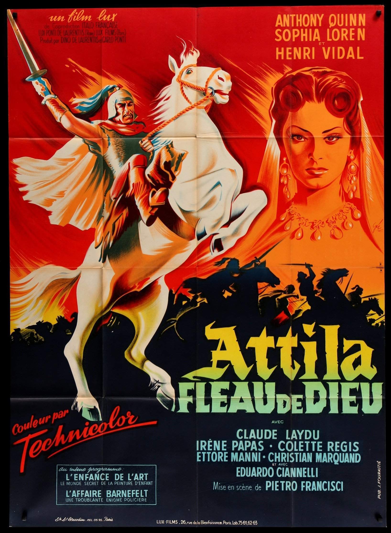 Attila (1954) original movie poster for sale at Originalfilmart