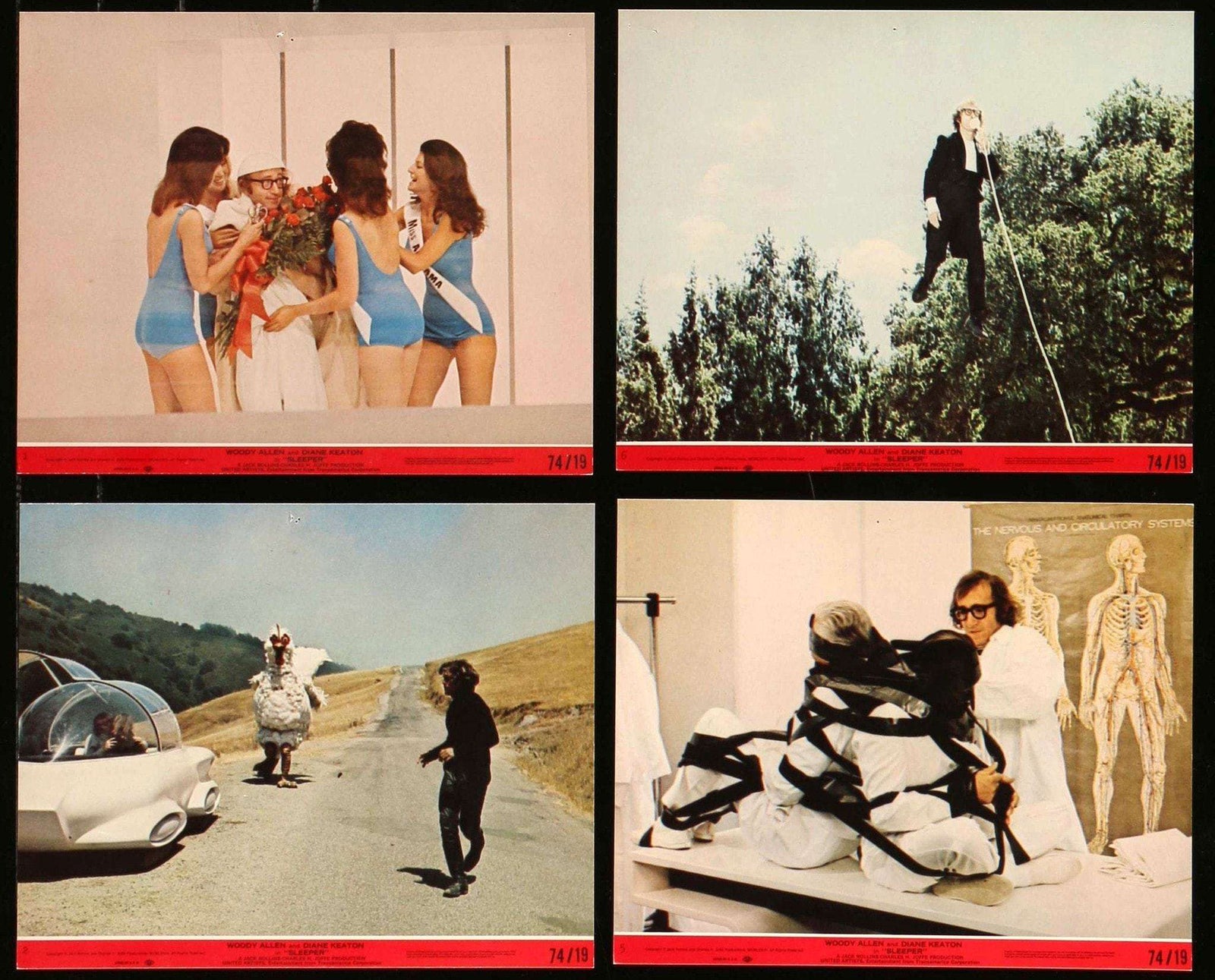 Sleeper (1973) Mini Lobby Cards - Set of 8 original movie poster for sale at Originalfilmart