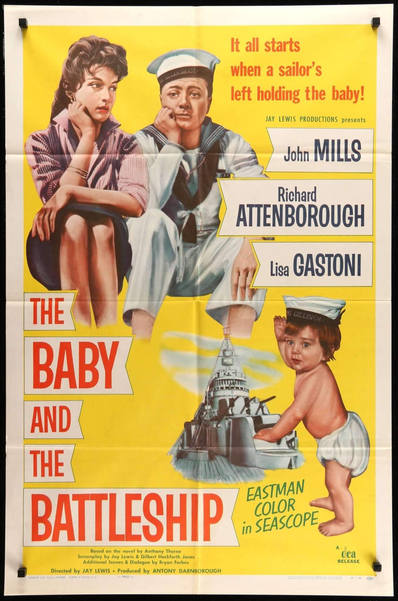 Baby and the Battleship (1956) original movie poster for sale at Originalfilmart