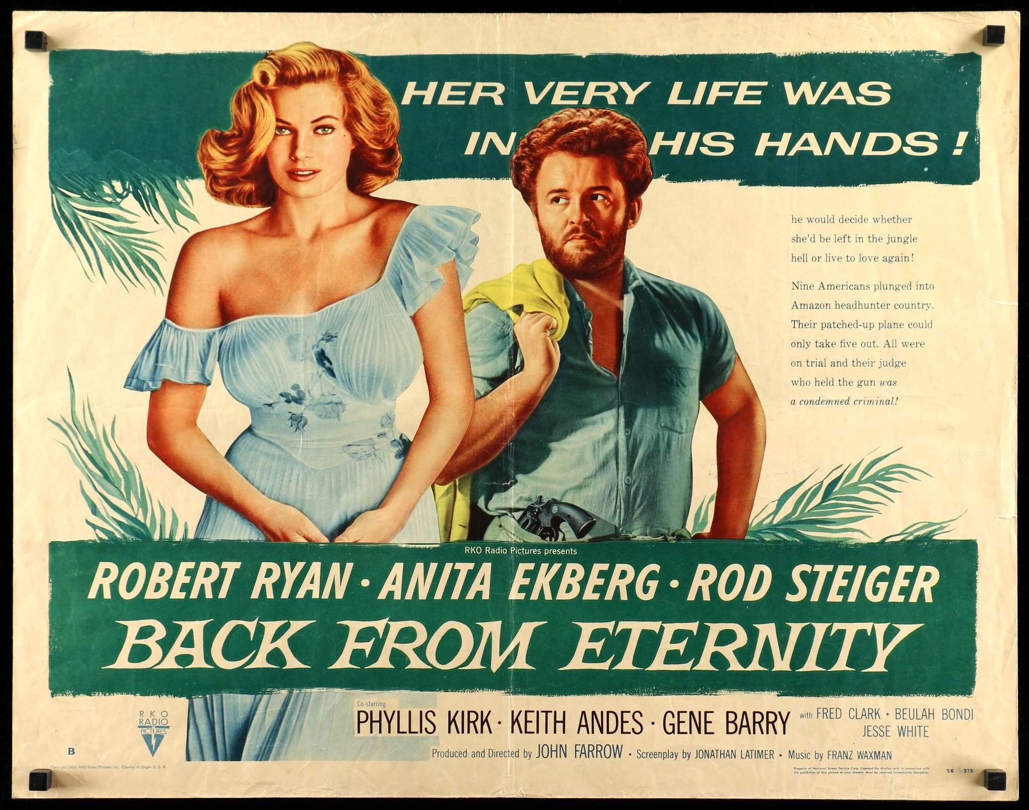 Back From Eternity (1956) original movie poster for sale at Originalfilmart