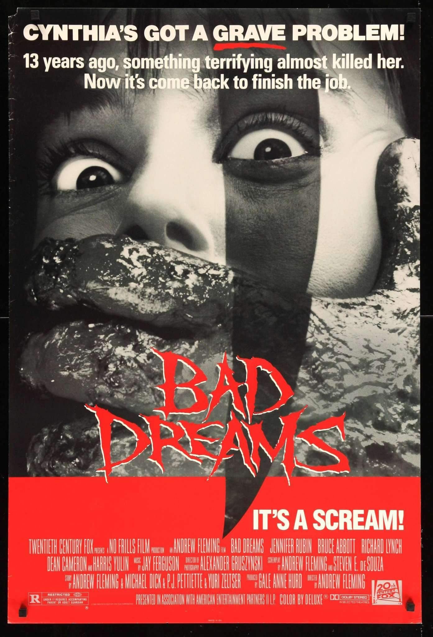 Bad Dreams (1988) original movie poster for sale at Originalfilmart