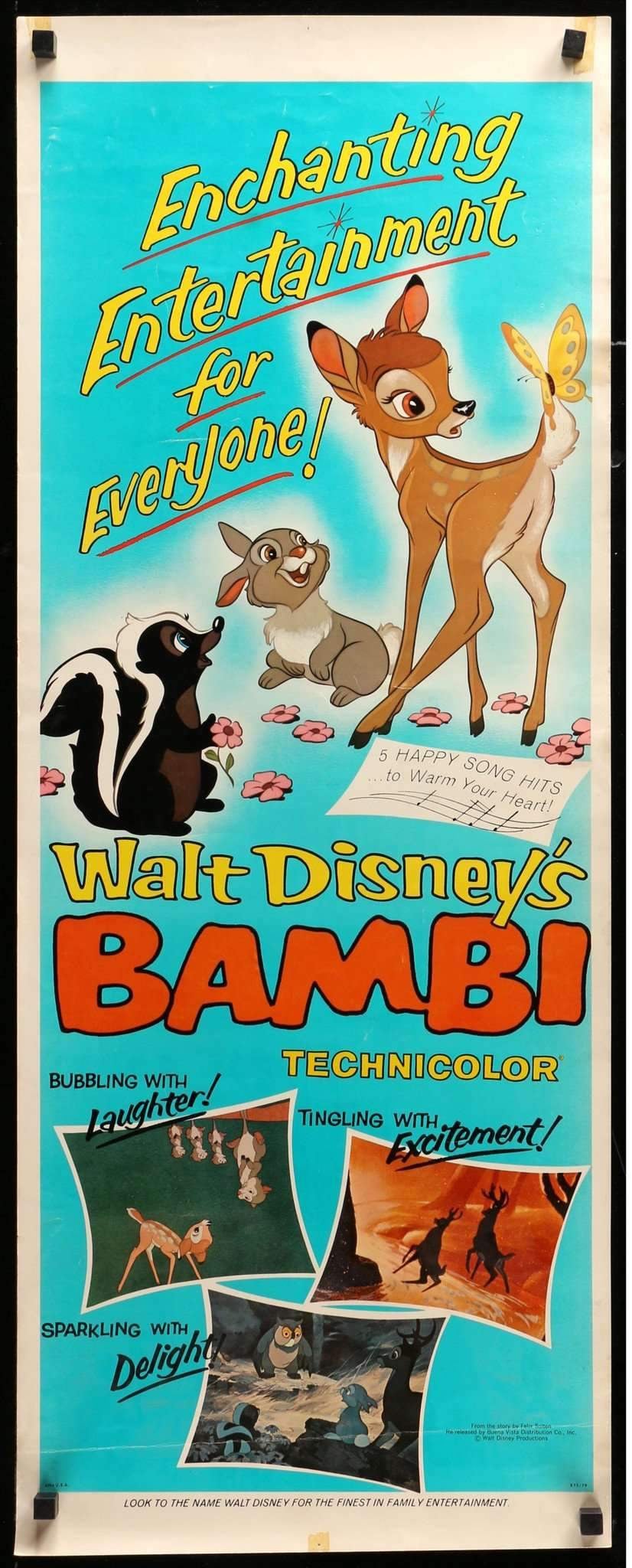 Bambi (1942) original movie poster for sale at Originalfilmart