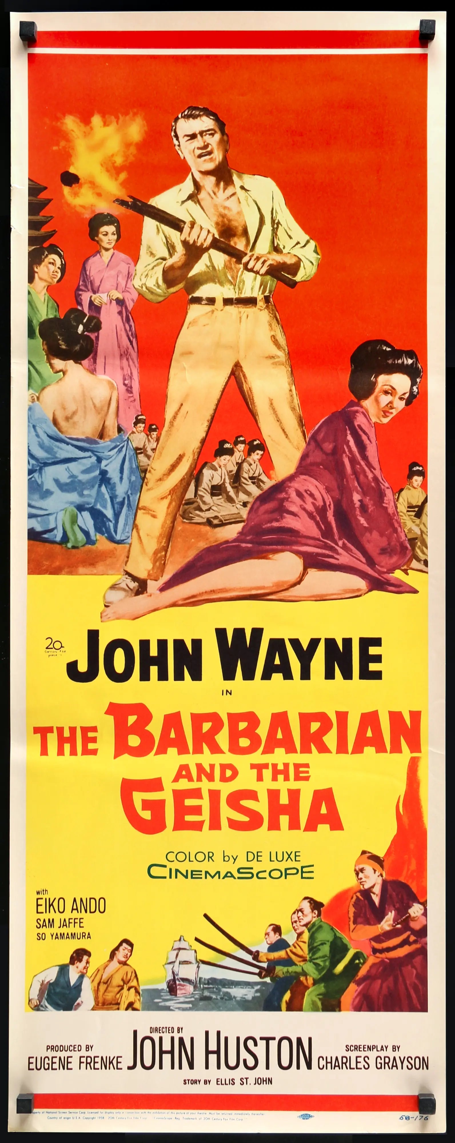 Barbarian and the Geisha (1958) original movie poster for sale at Originalfilmart