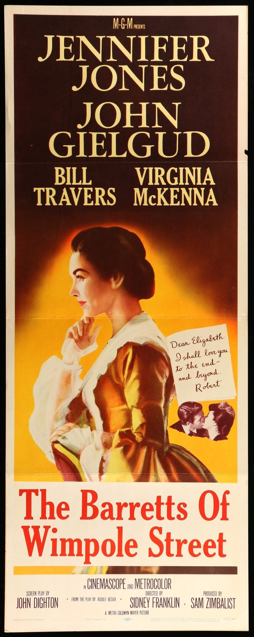 Barretts of Wimpole Street (1957) original movie poster for sale at Originalfilmart