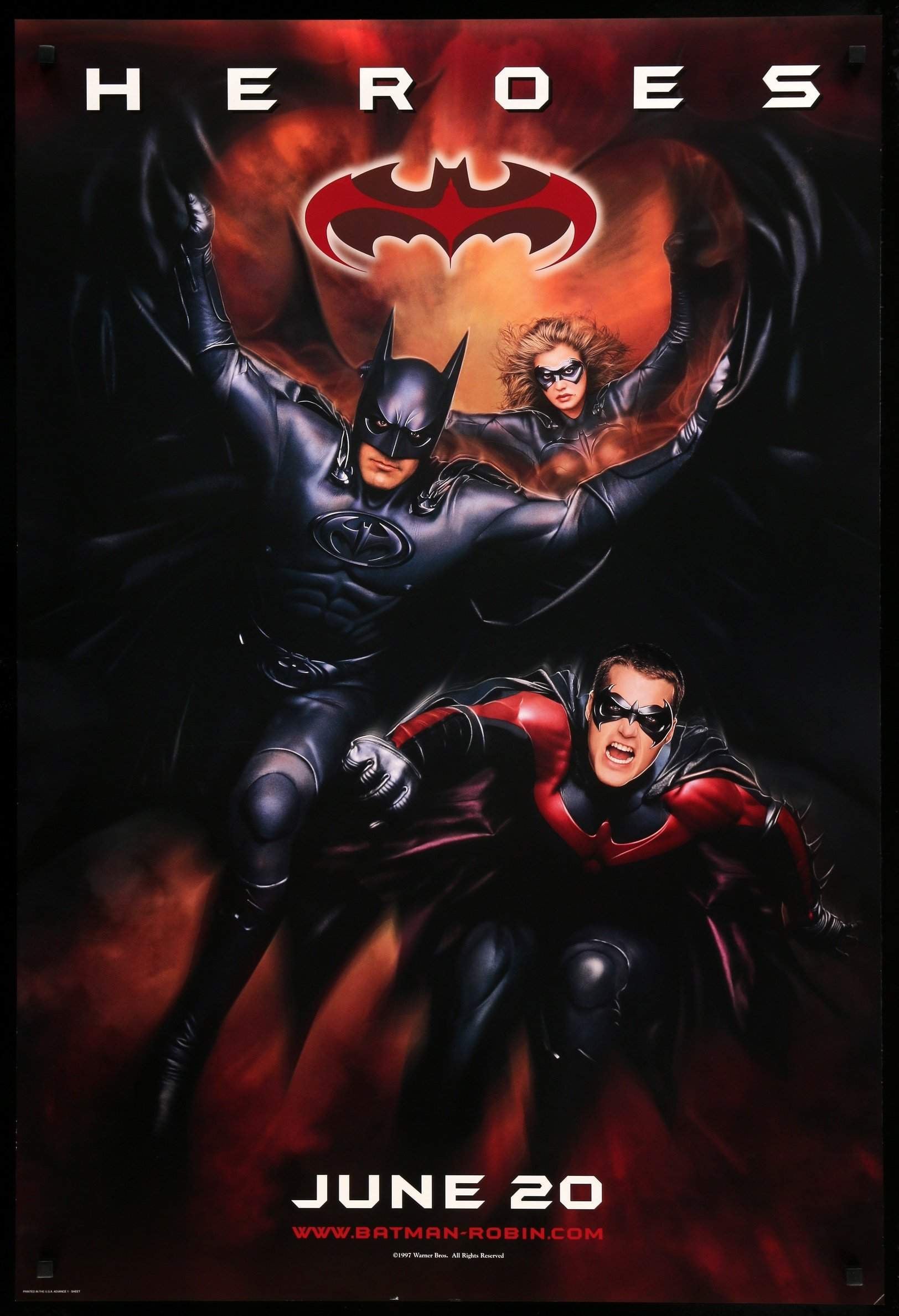 Batman and Robin (1997) original movie poster for sale at Originalfilmart