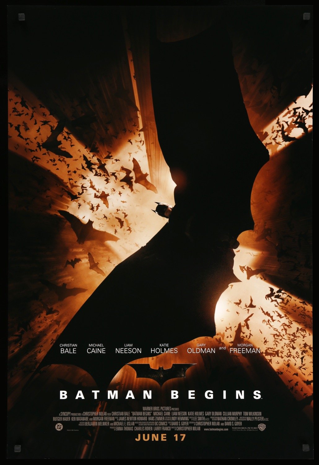 Batman Begins (2005) original movie poster for sale at Originalfilmart