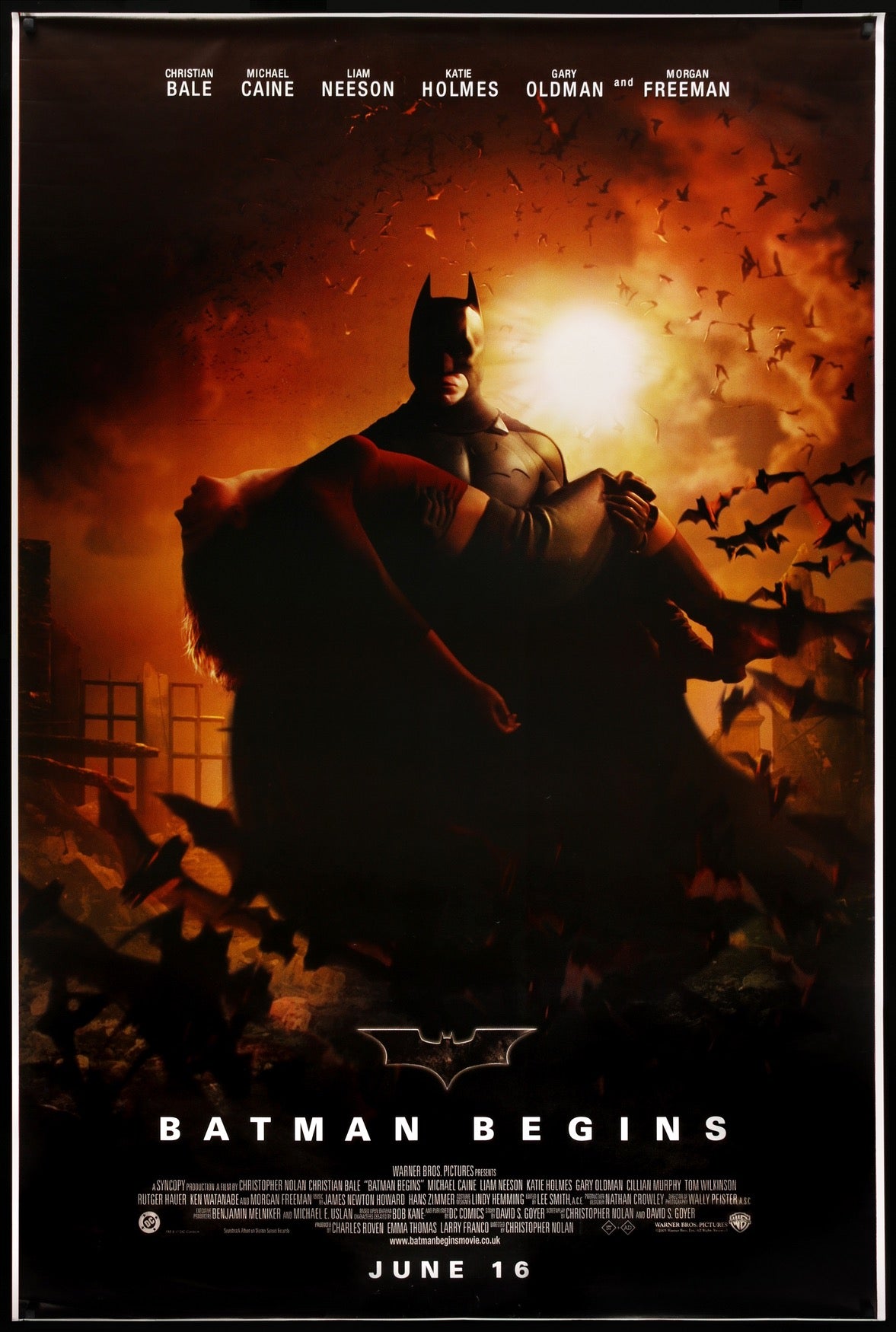 Batman Begins (2005) original movie poster for sale at Originalfilmart