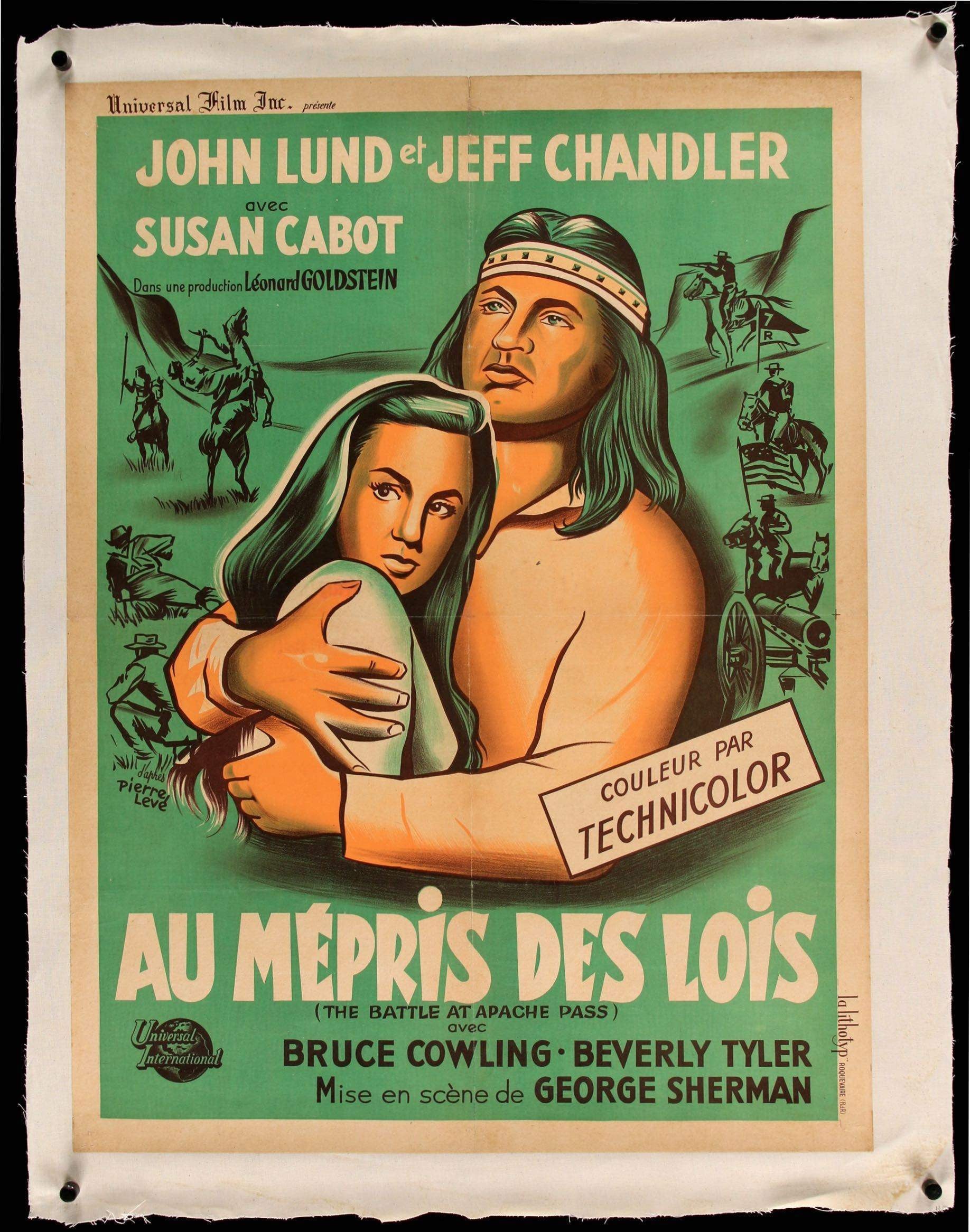 Battle at Apache Pass (1952) original movie poster for sale at Originalfilmart