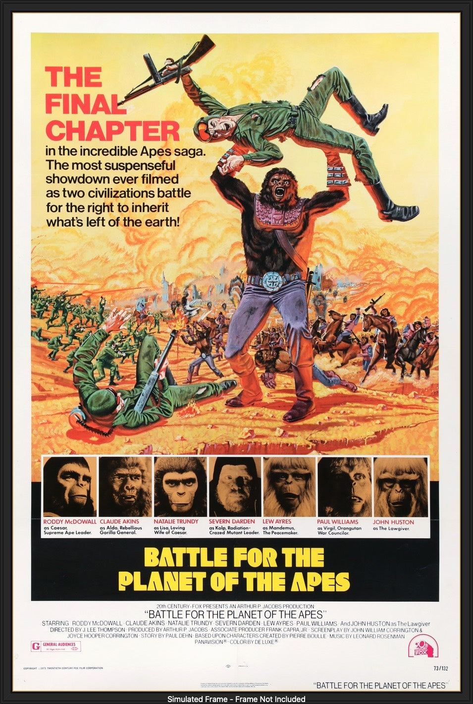 Battle For the Planet of the Apes (1973) original movie poster for sale at Originalfilmart