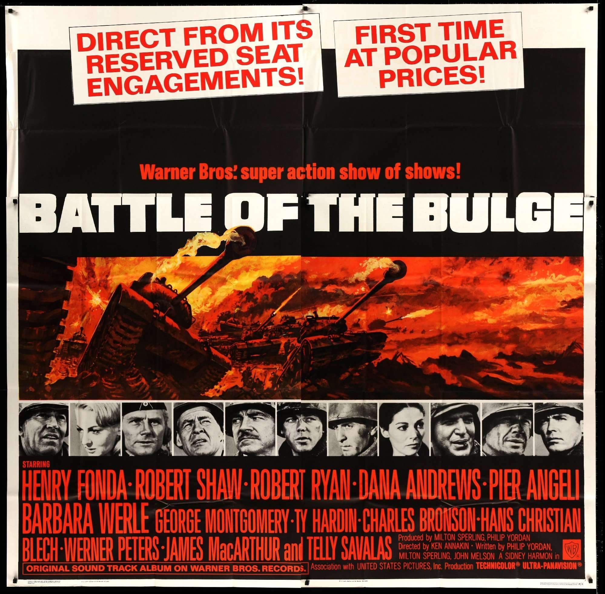 Battle of the Bulge (1965) original movie poster for sale at Originalfilmart
