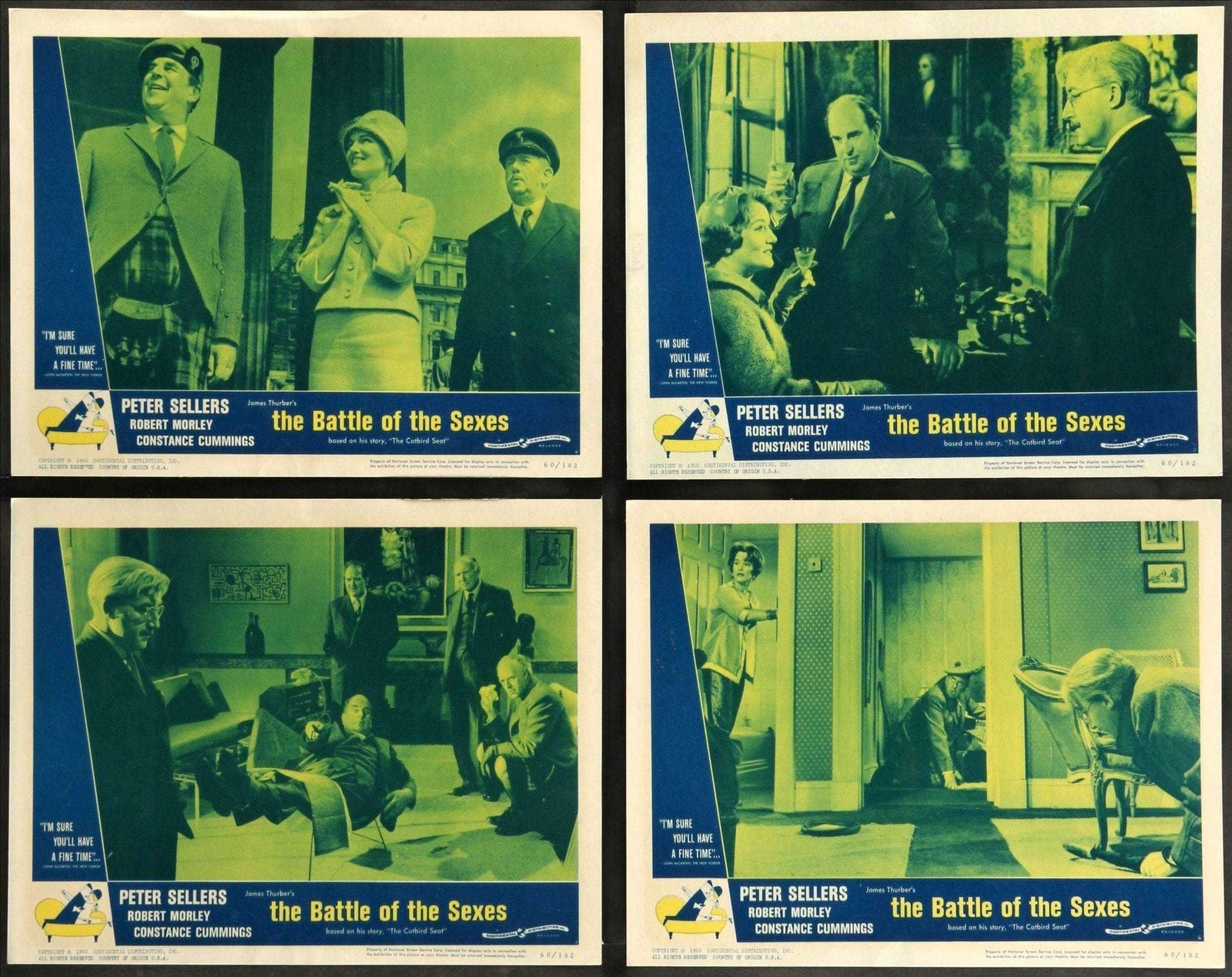 Battle of the Sexes (1960) Lobby Cards - Set of 8 original movie poster for sale at Originalfilmart