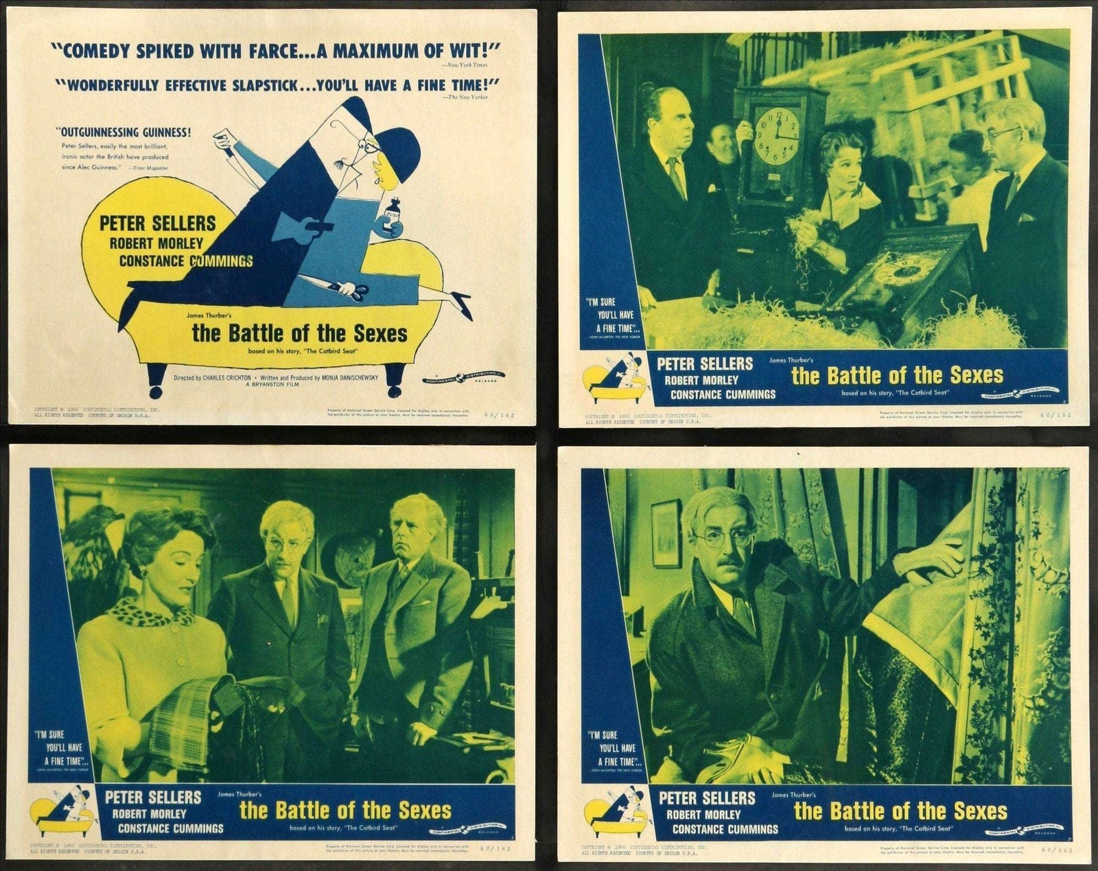 Battle of the Sexes (1960) Lobby Cards - Set of 8 original movie poster for sale at Originalfilmart