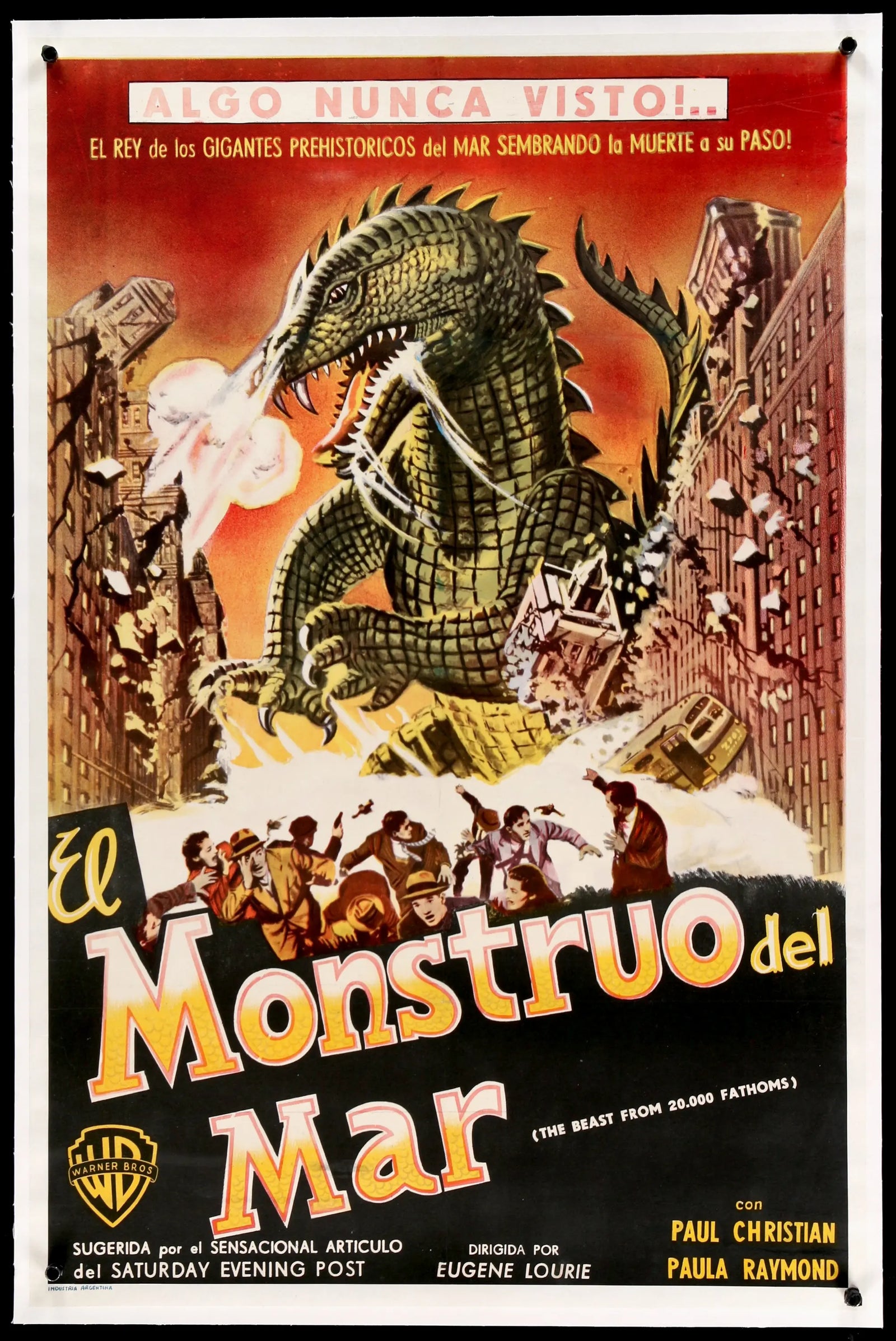 Beast from 20,000 Fathoms (1953) original movie poster for sale at Originalfilmart