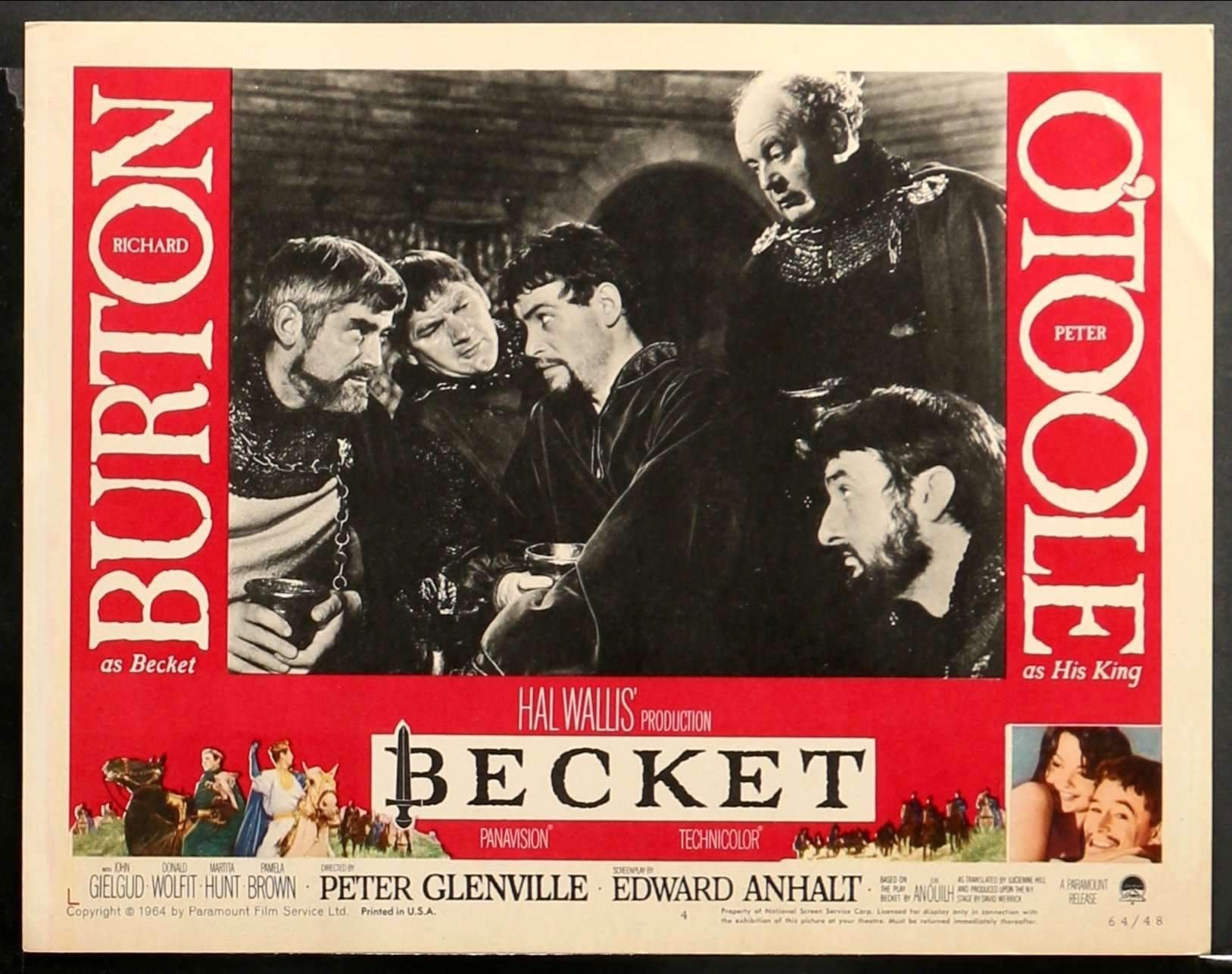 Becket (1964) Lobby Card original movie poster for sale at Originalfilmart