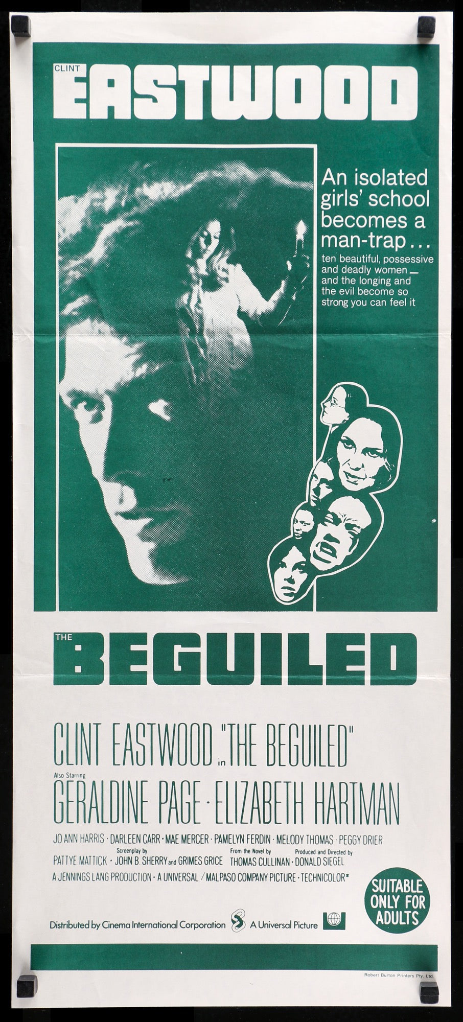 Beguiled (1971) original movie poster for sale at Originalfilmart