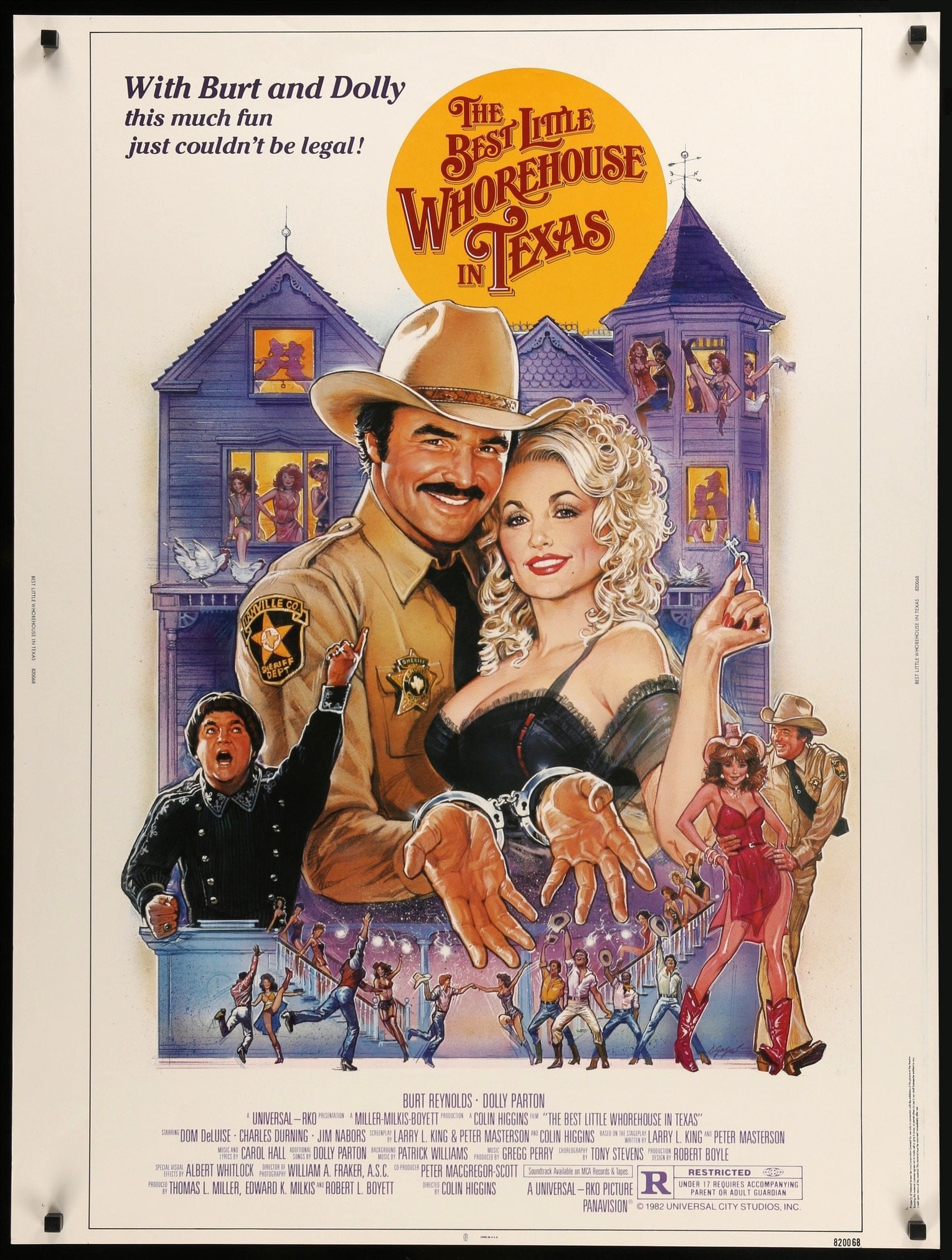 Best Little Whorehouse in Texas (1982) original movie poster for sale at Originalfilmart