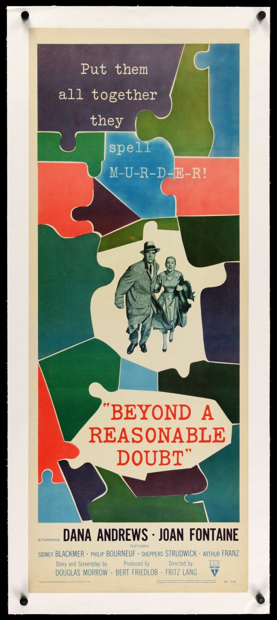 Beyond a Reasonable Doubt (1956) original movie poster for sale at Originalfilmart