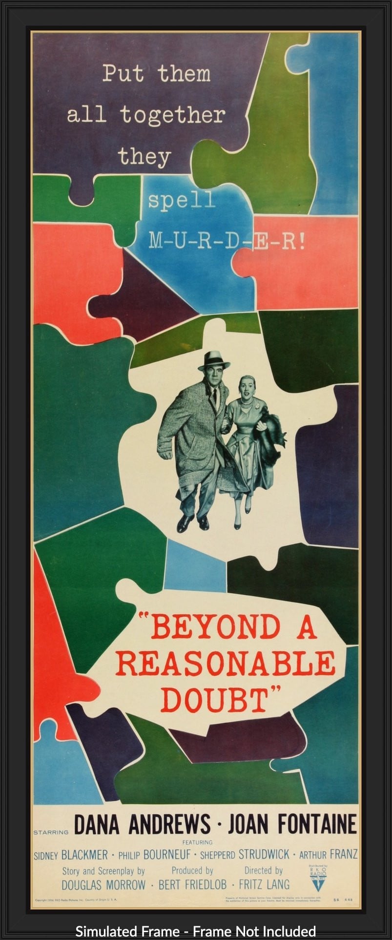 Beyond a Reasonable Doubt (1956) original movie poster for sale at Originalfilmart