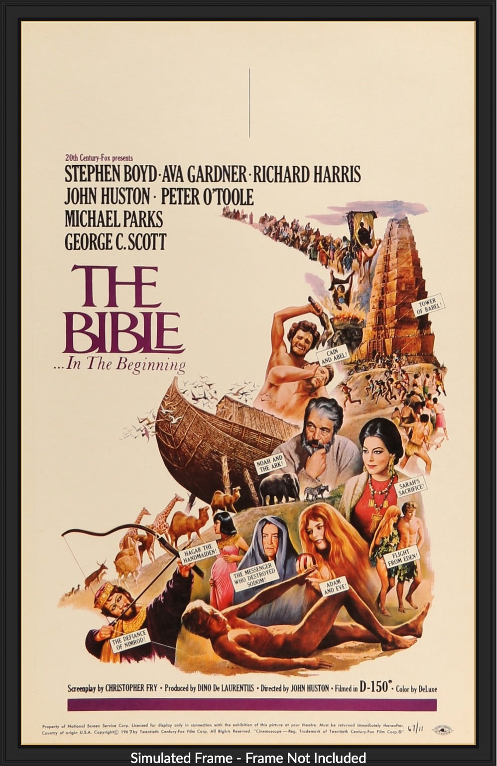 Bible: In The Beginning (1966) original movie poster for sale at Originalfilmart
