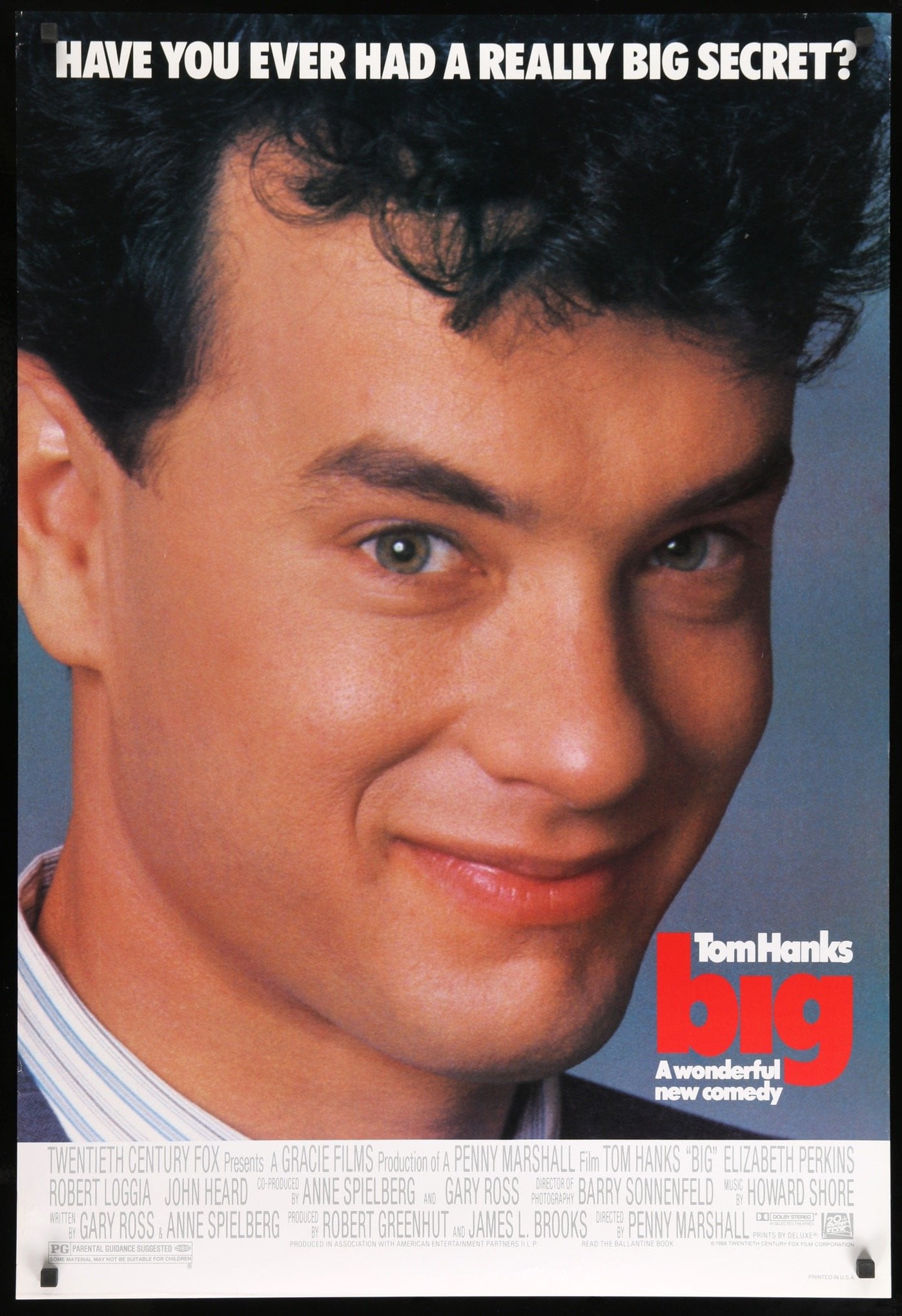Big (1988) original movie poster for sale at Originalfilmart