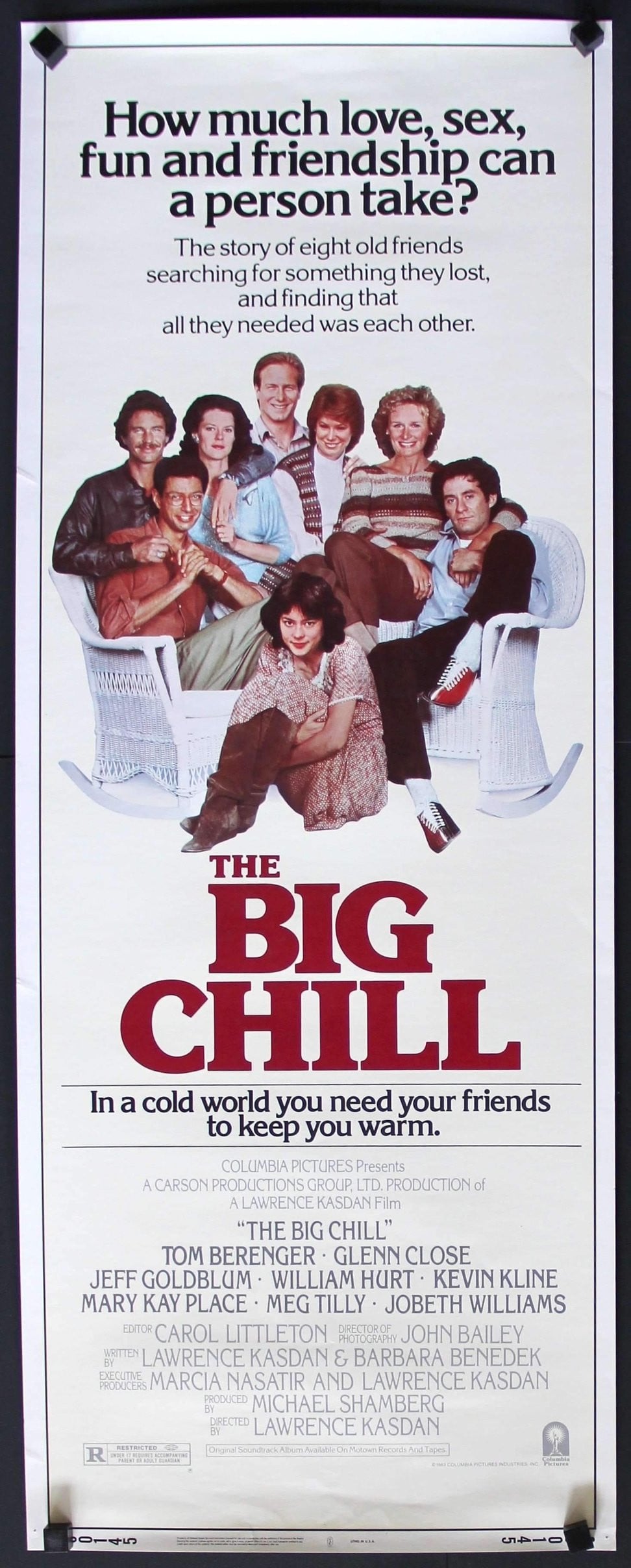 Big Chill (1983) original movie poster for sale at Originalfilmart