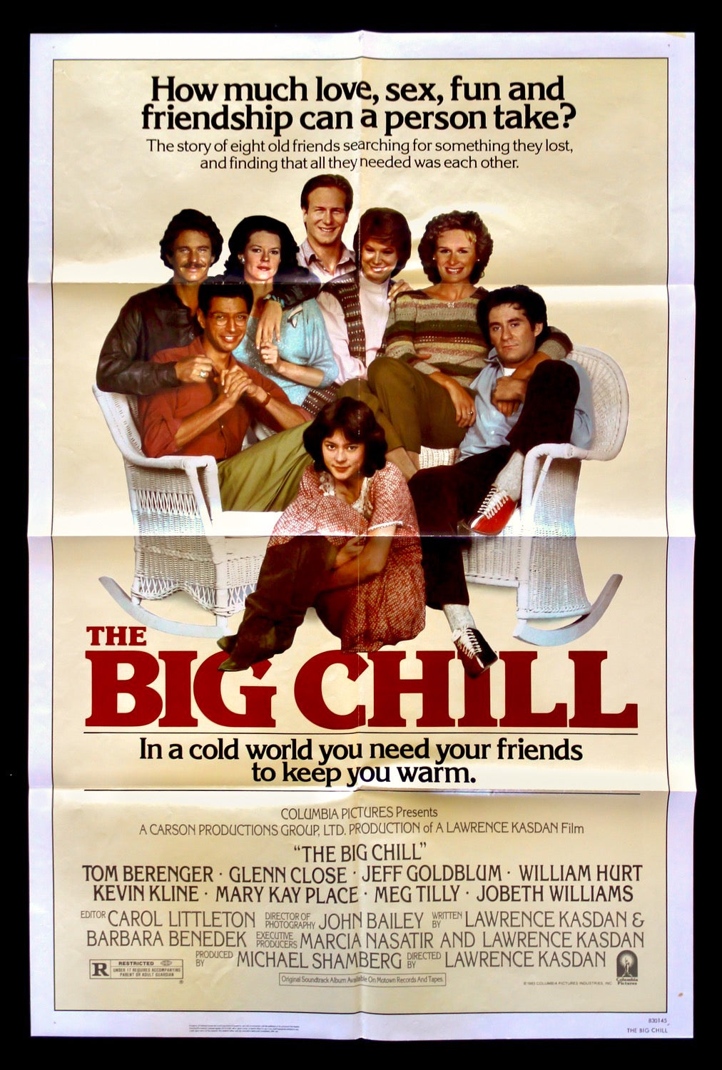 Big Chill (1983) original movie poster for sale at Originalfilmart
