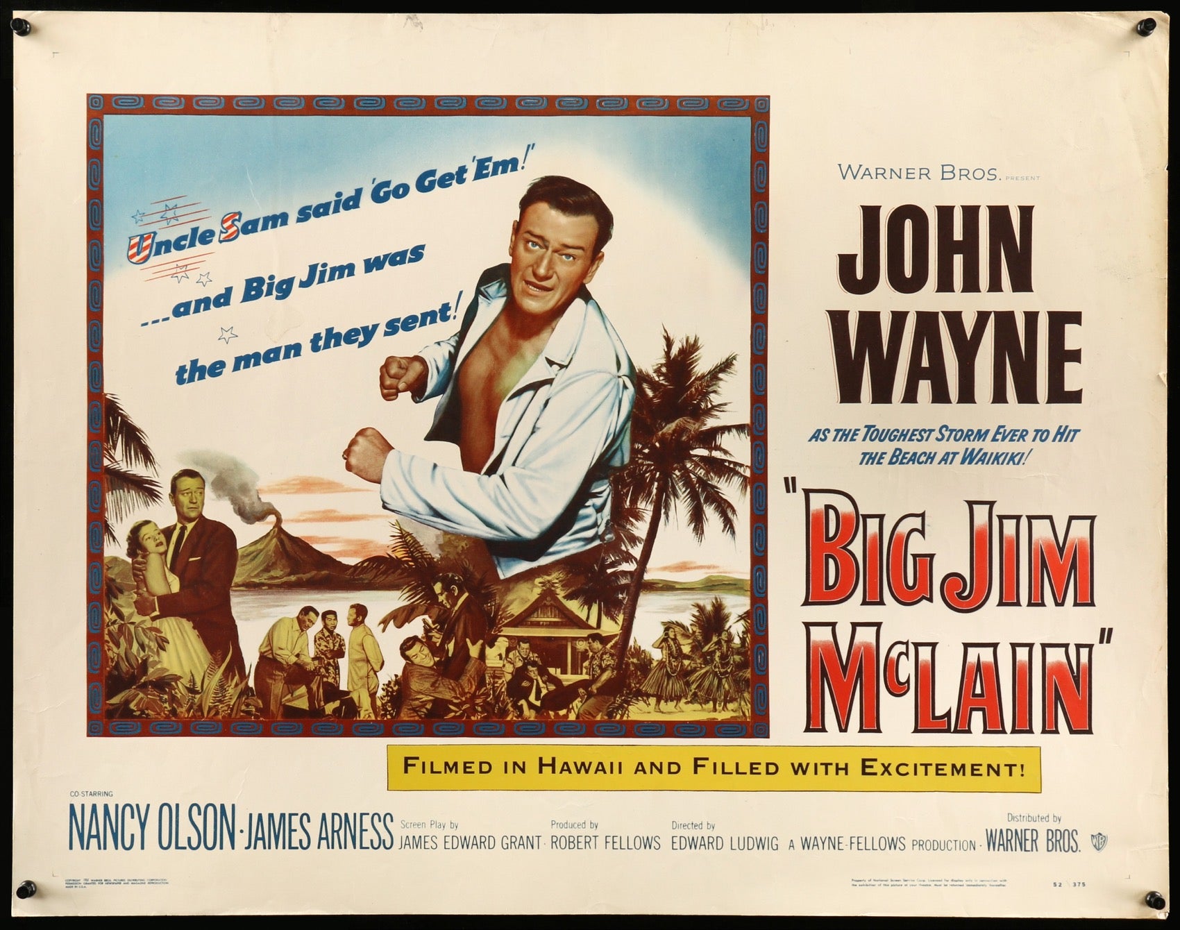 Big Jim McLain (1952) original movie poster for sale at Originalfilmart