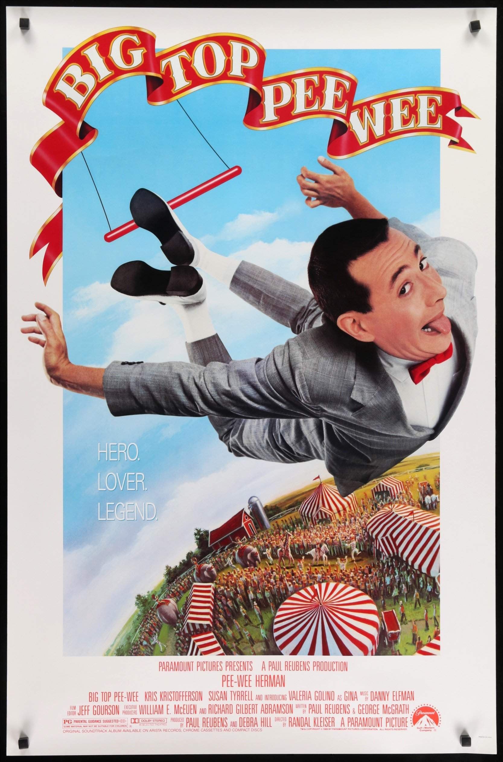Big Top Pee-wee (1988) original movie poster for sale at Originalfilmart
