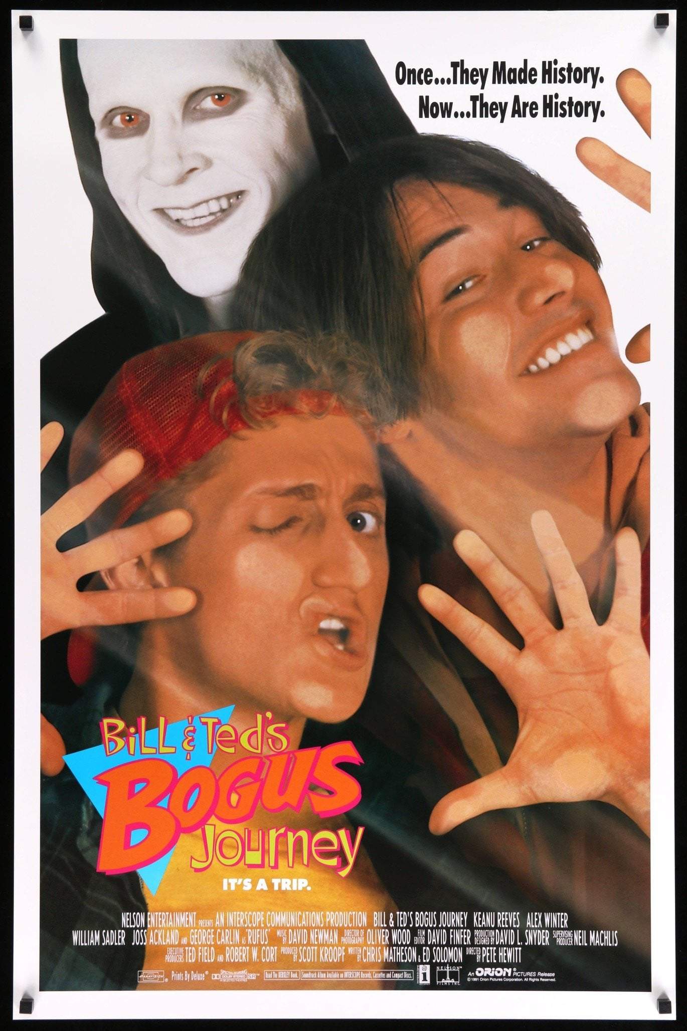 Bill and Ted's Bogus Journey (1991) original movie poster for sale at Originalfilmart