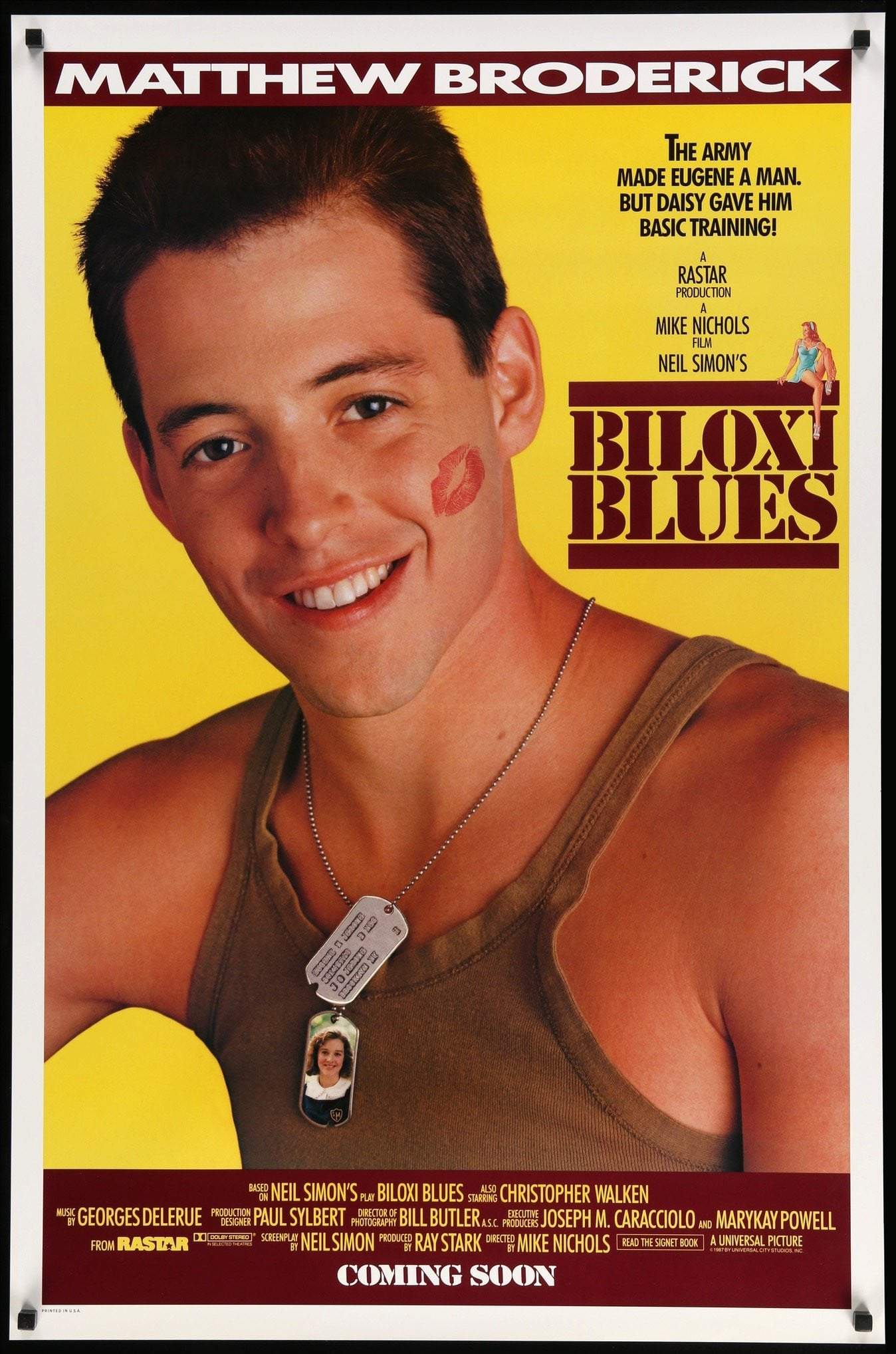 Biloxi Blues (1988) original movie poster for sale at Originalfilmart