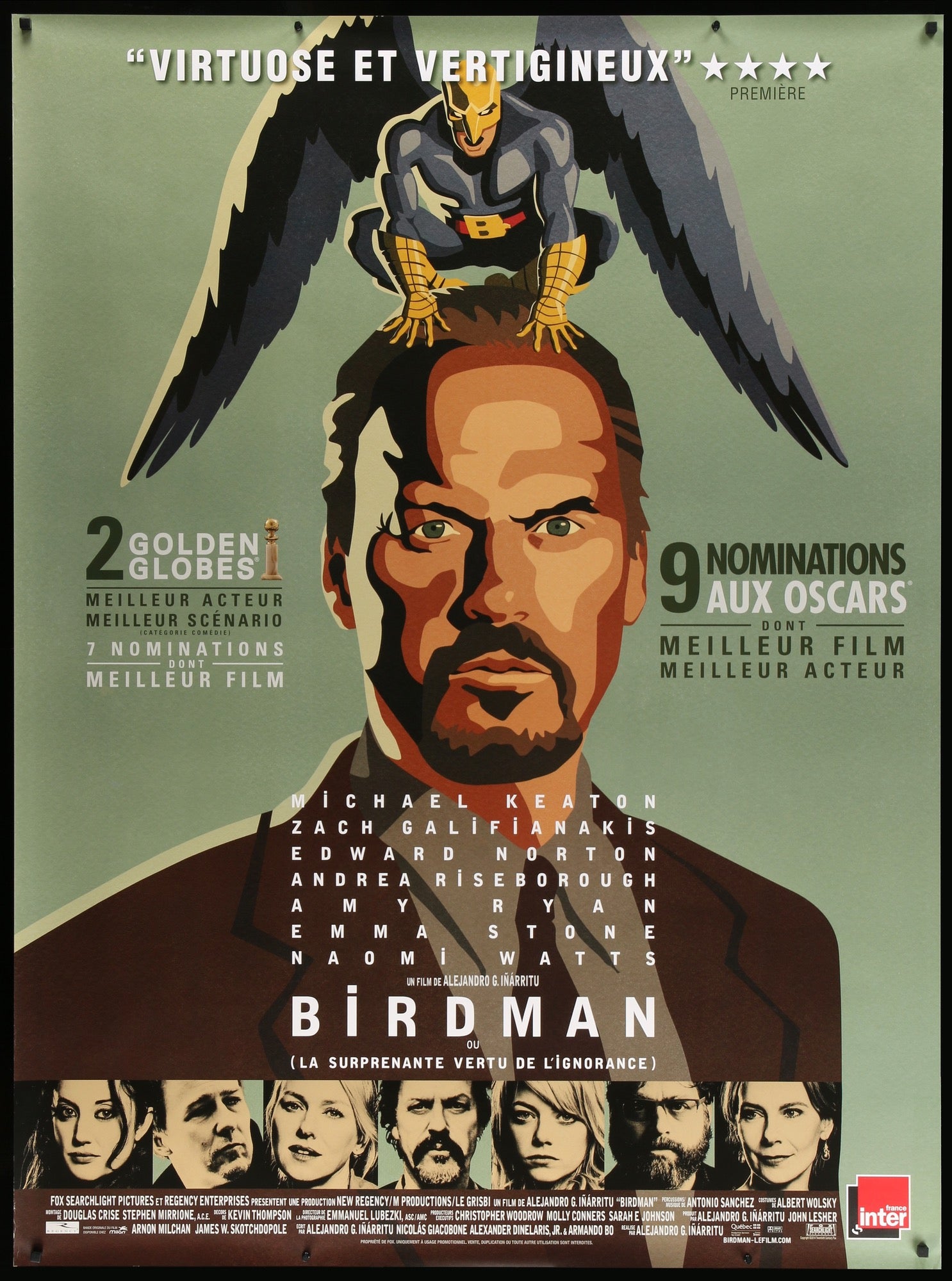 Birdman (2014) original movie poster for sale at Originalfilmart