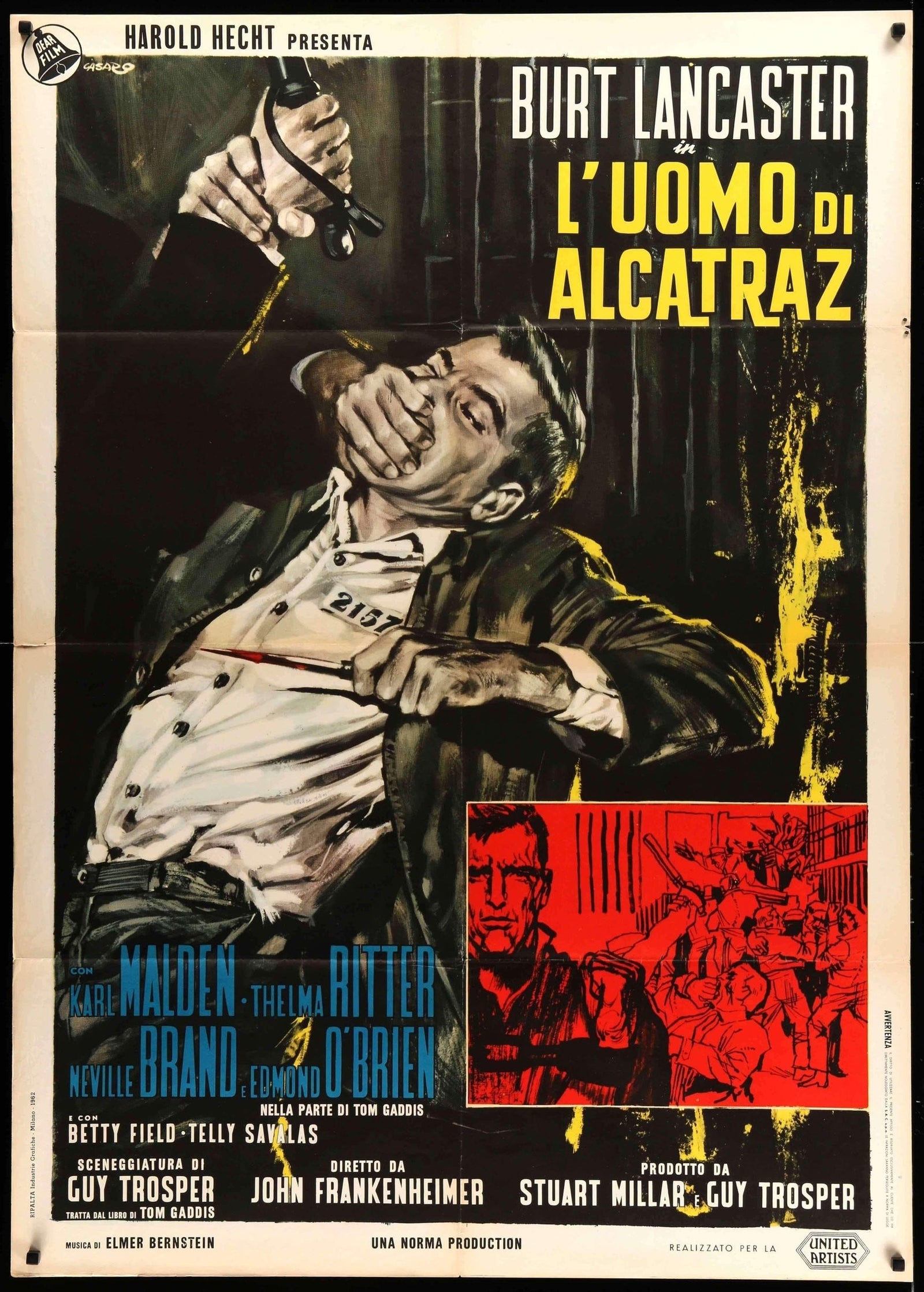 Birdman of Alcatraz (1962) original movie poster for sale at Originalfilmart