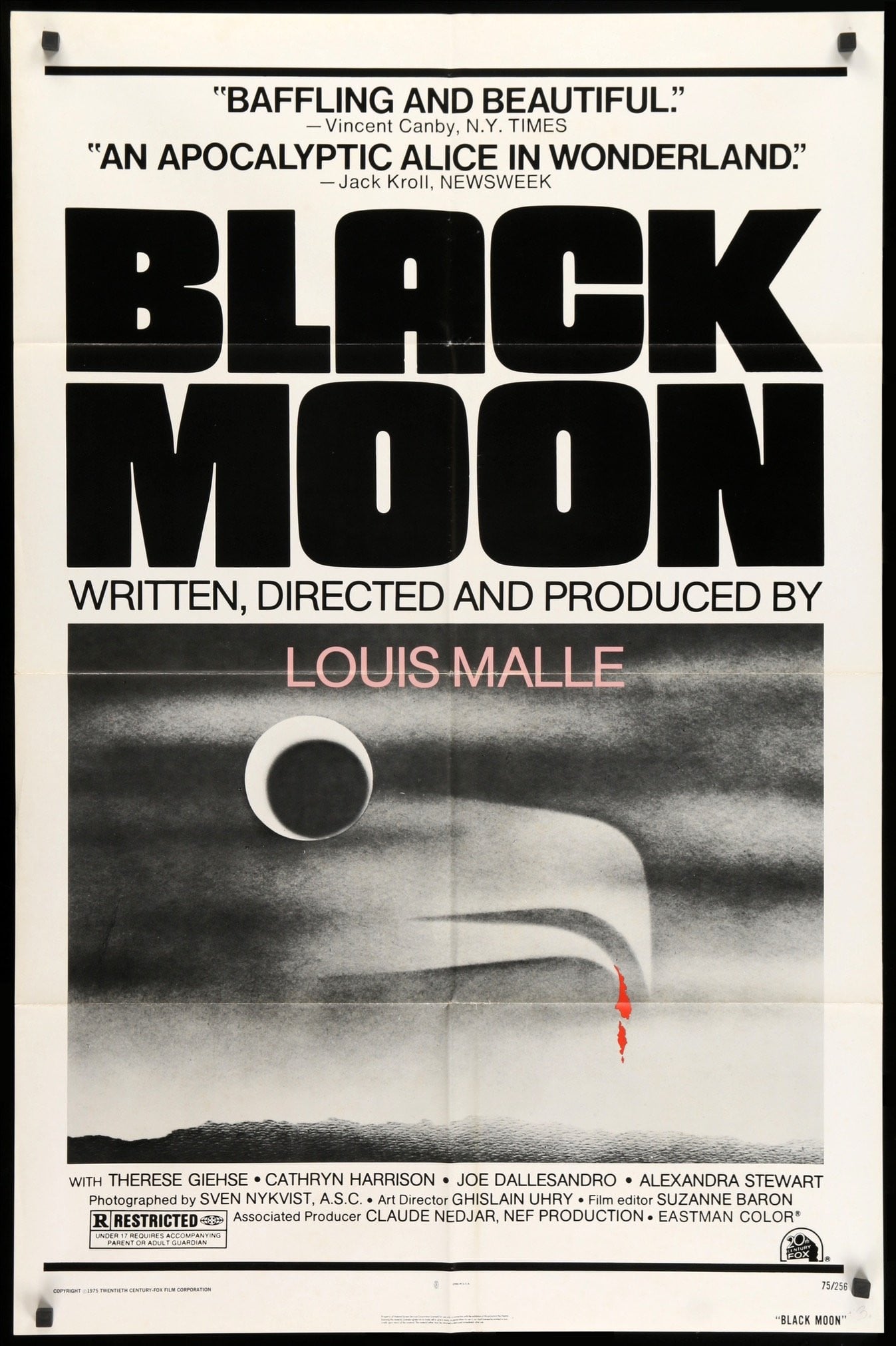 Black Moon (1975) original movie poster for sale at Originalfilmart