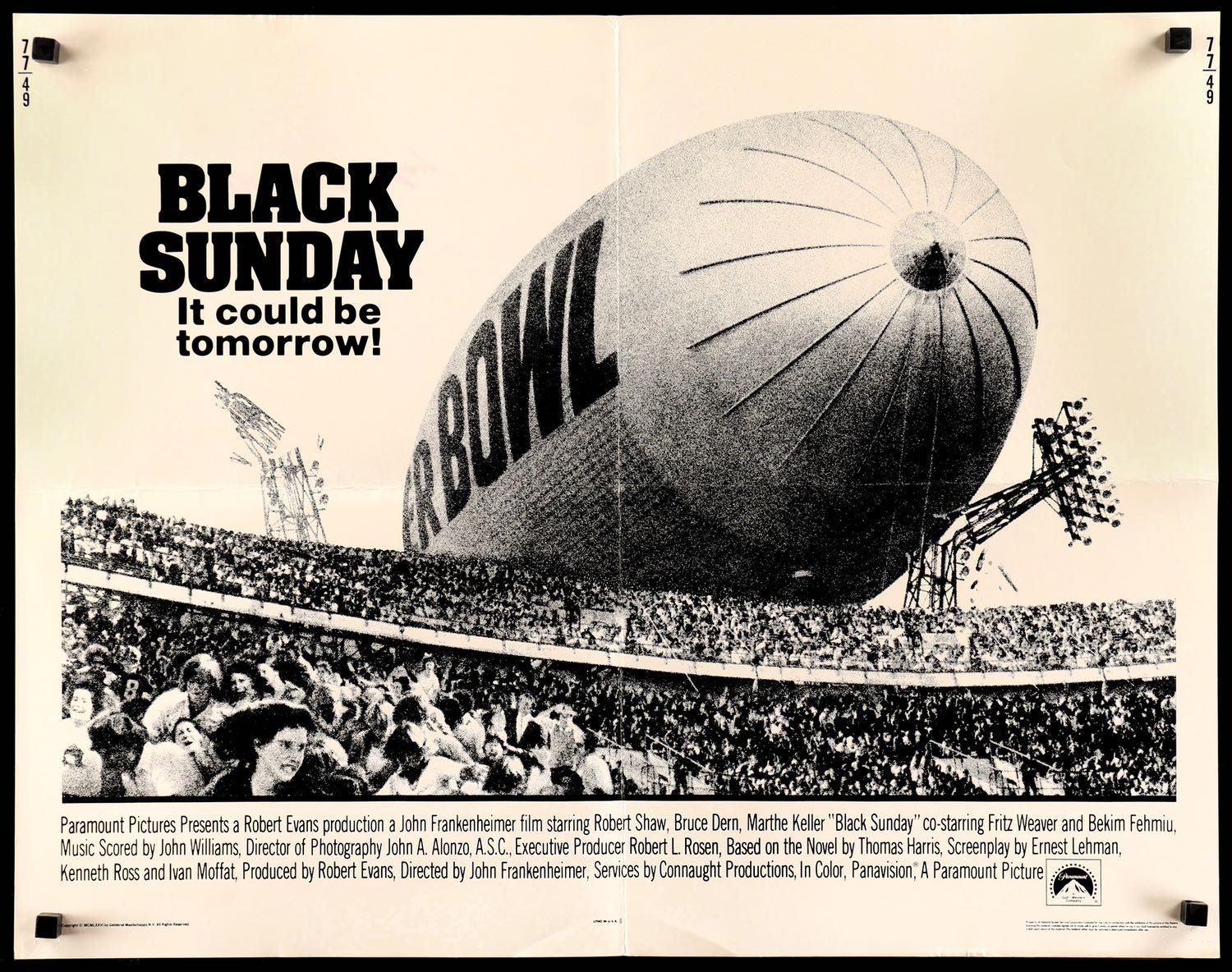 Black Sunday (1977) original movie poster for sale at Originalfilmart