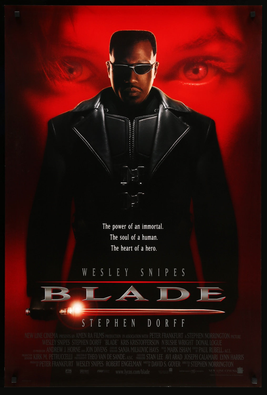 Blade (1998) original movie poster for sale at Originalfilmart