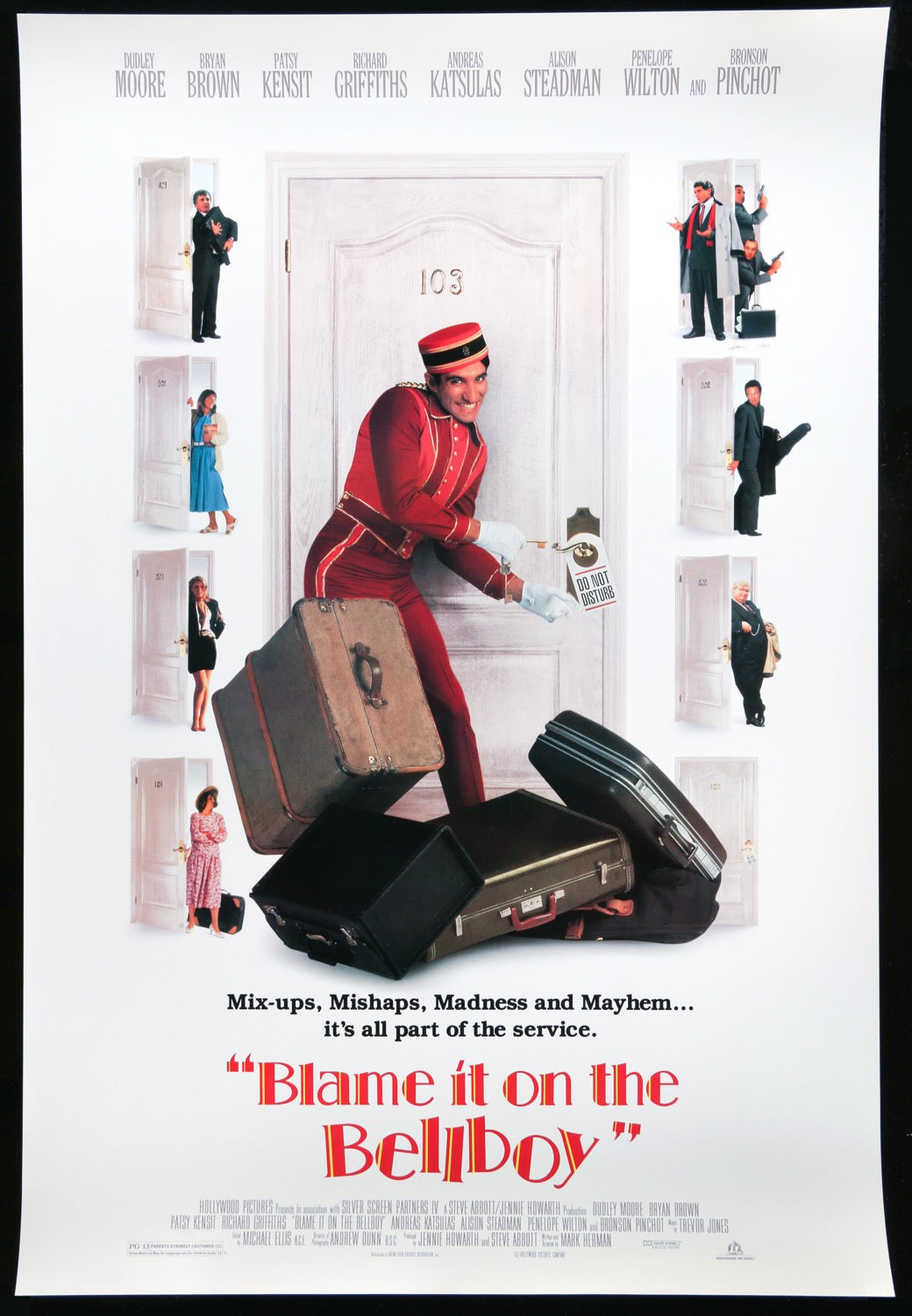 Blame it on the Bellboy (1992) original movie poster for sale at Originalfilmart