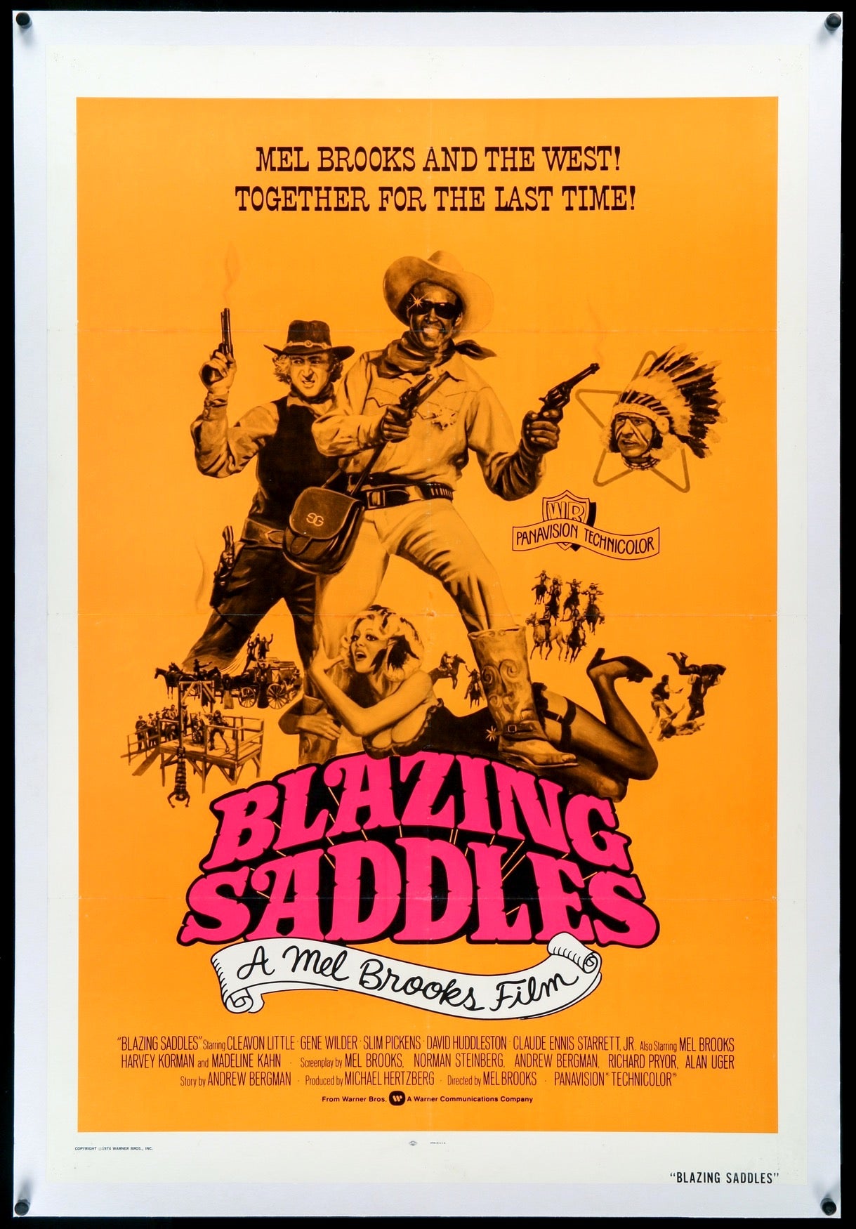 Blazing Saddles (1974) original movie poster for sale at Originalfilmart